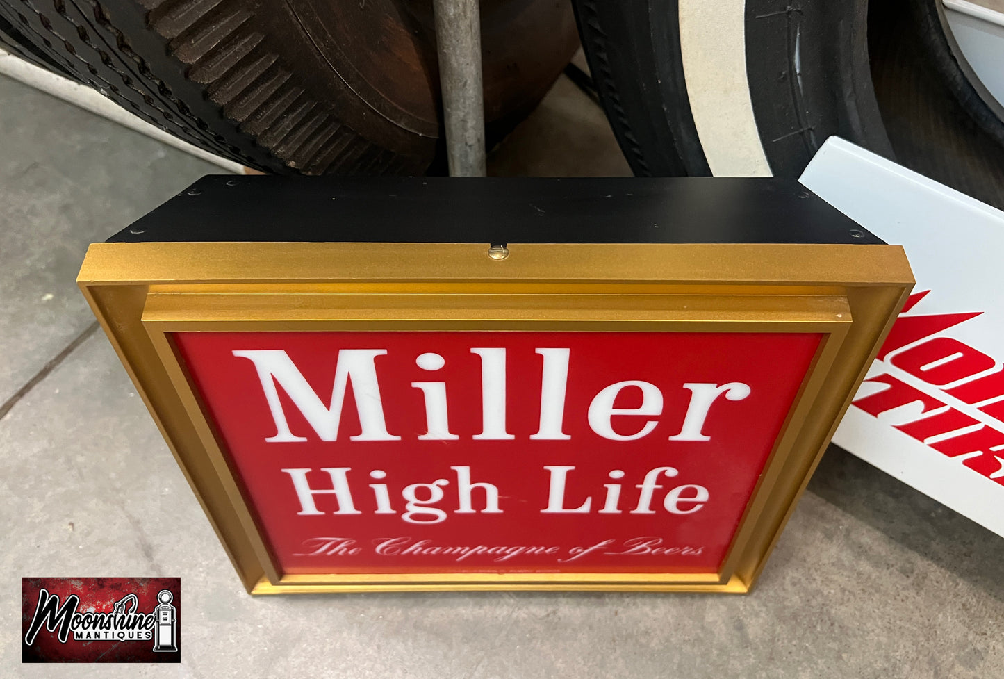 Vtg. MILLER HIGH LIFE Beer Lighted Sign - NOS - Free Shipping!