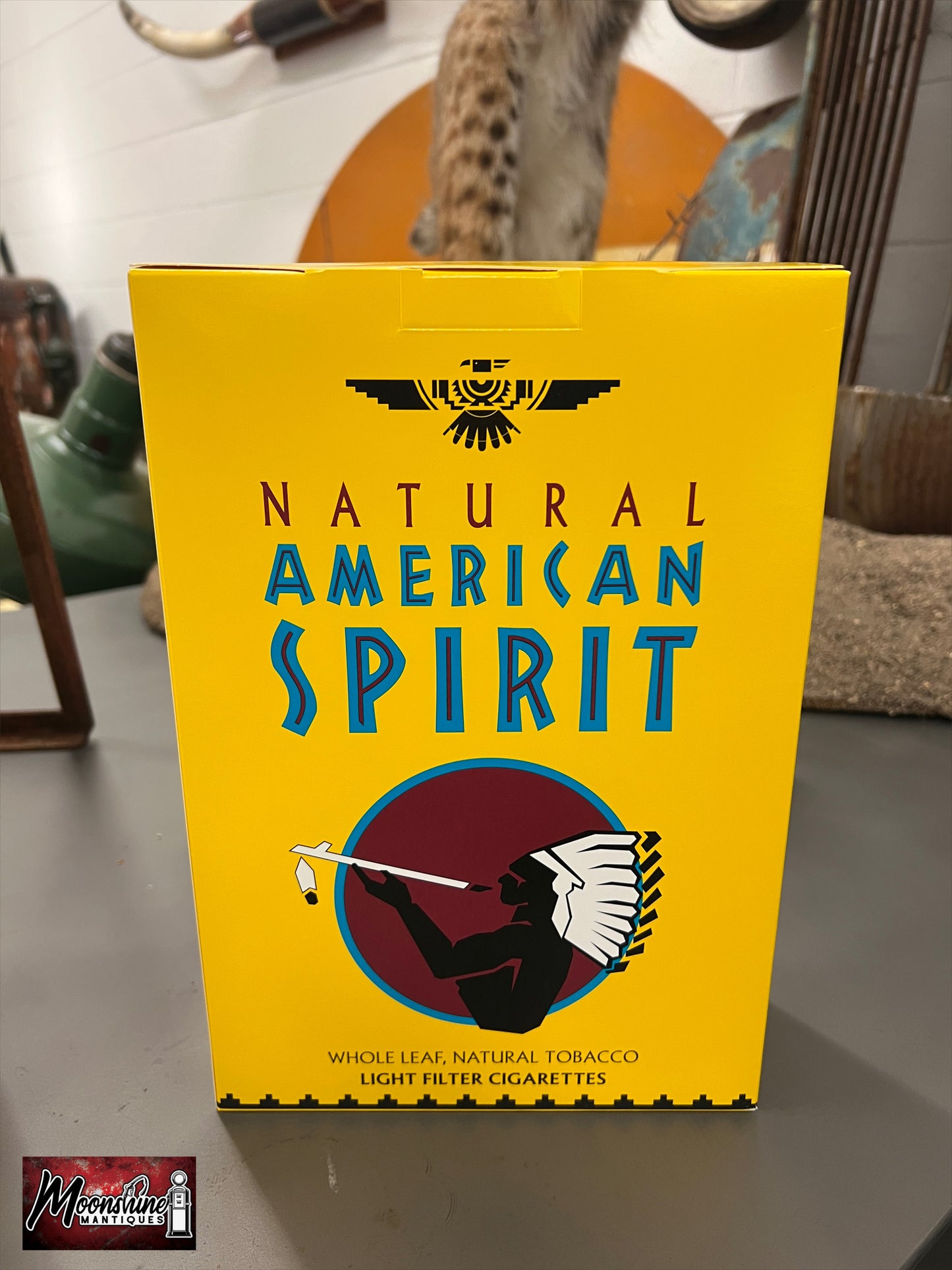 Natural American Spirit Tobacco Cardboard Cigarette Box Store Display / Sign - Free Shipping!