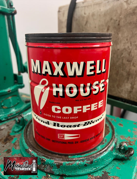 Vtg MAXWELL HOUSE Coffee Tin Can - Free Shipping!