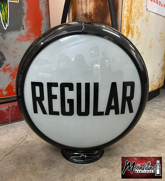 Original 1950's REGULAR GASOLINE Gas Pump Globe - Free Shipping!