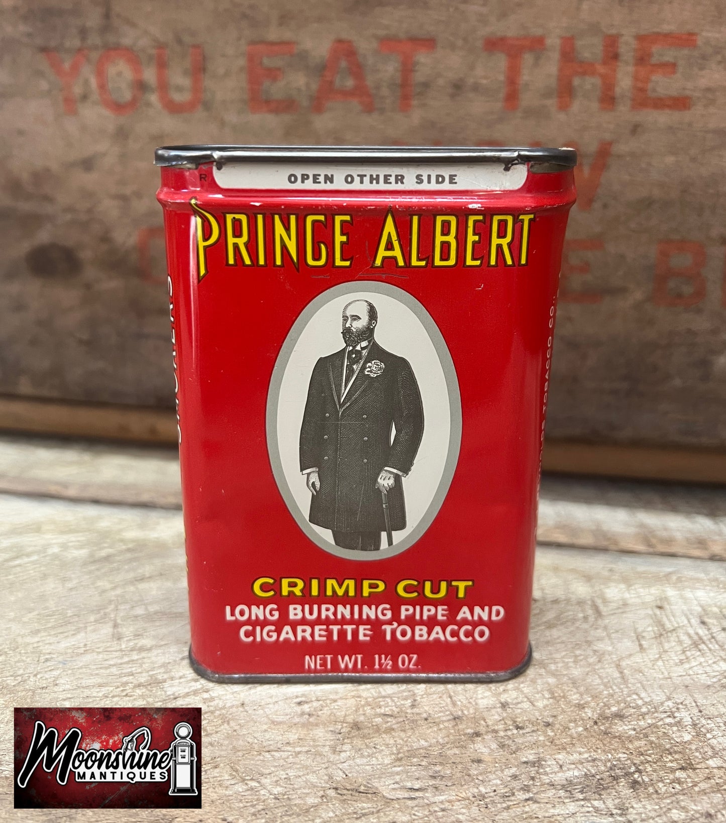 Vtg. PRINCE ALBERT Smoking Tobacco Pocket Tin - Free Shipping!