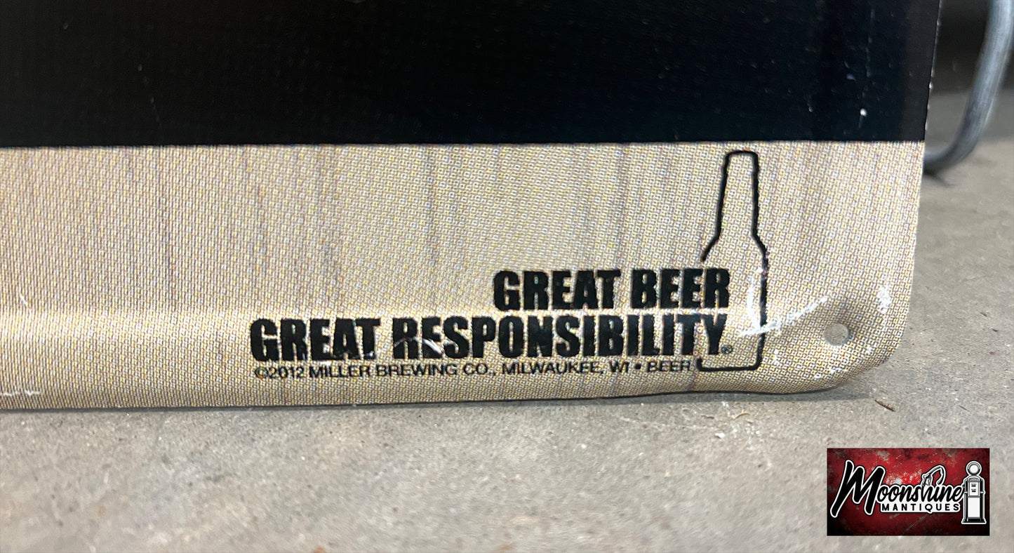RARE Miller Lite ARMY We Salute You Beer Sign - Free Shipping!