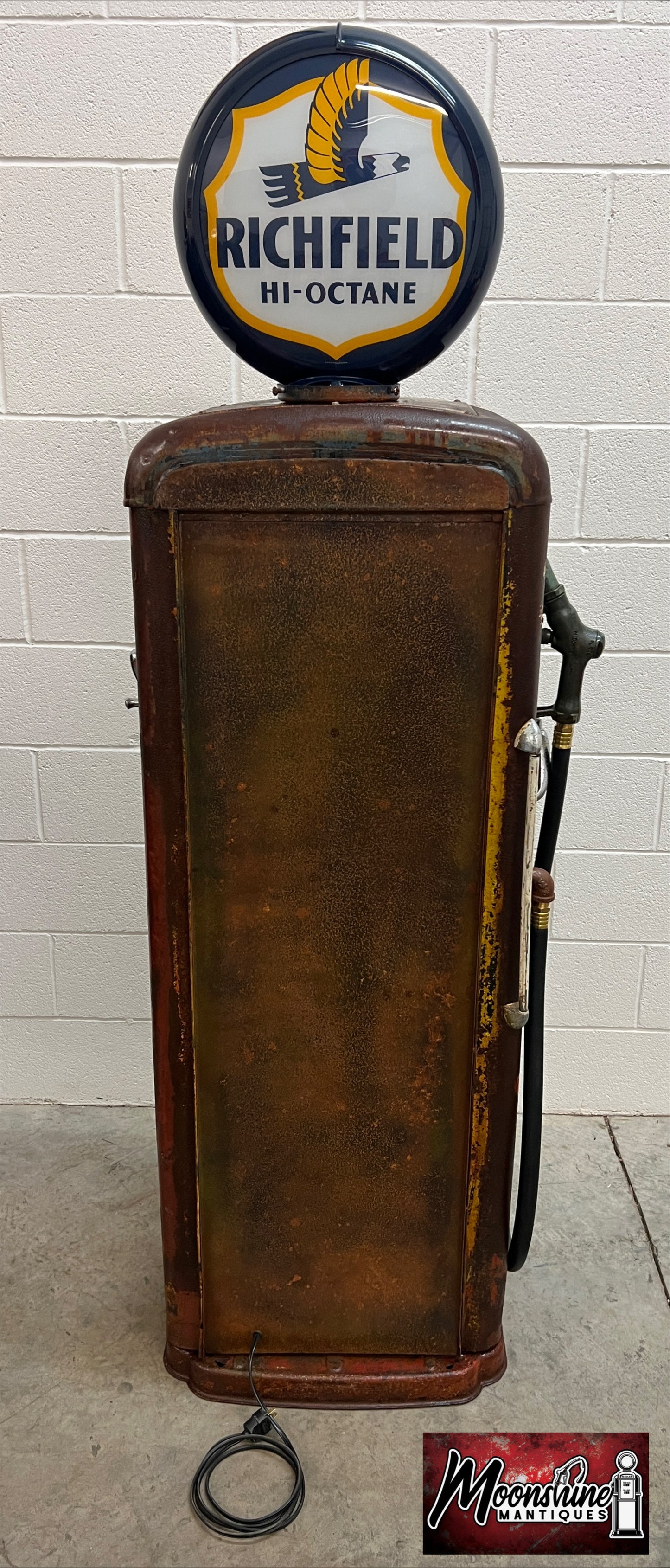 Rustoration 1940’s RICHFIELD Gilbarco Gas Pump w/ Shelves - Mancave Decor - Free Shipping!