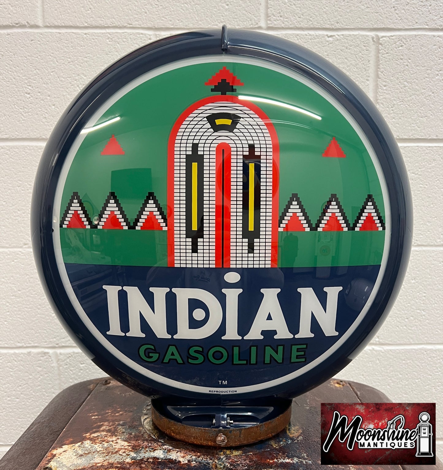 Rustoration 1940’s INDIAN GASOLINE Gilbarco Gas Pump w/ Shelves - Mancave Decor - Free Shipping!