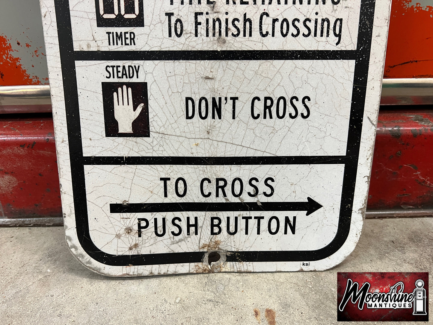 Vtg. Crosswalk Street Sign - Free Shipping!