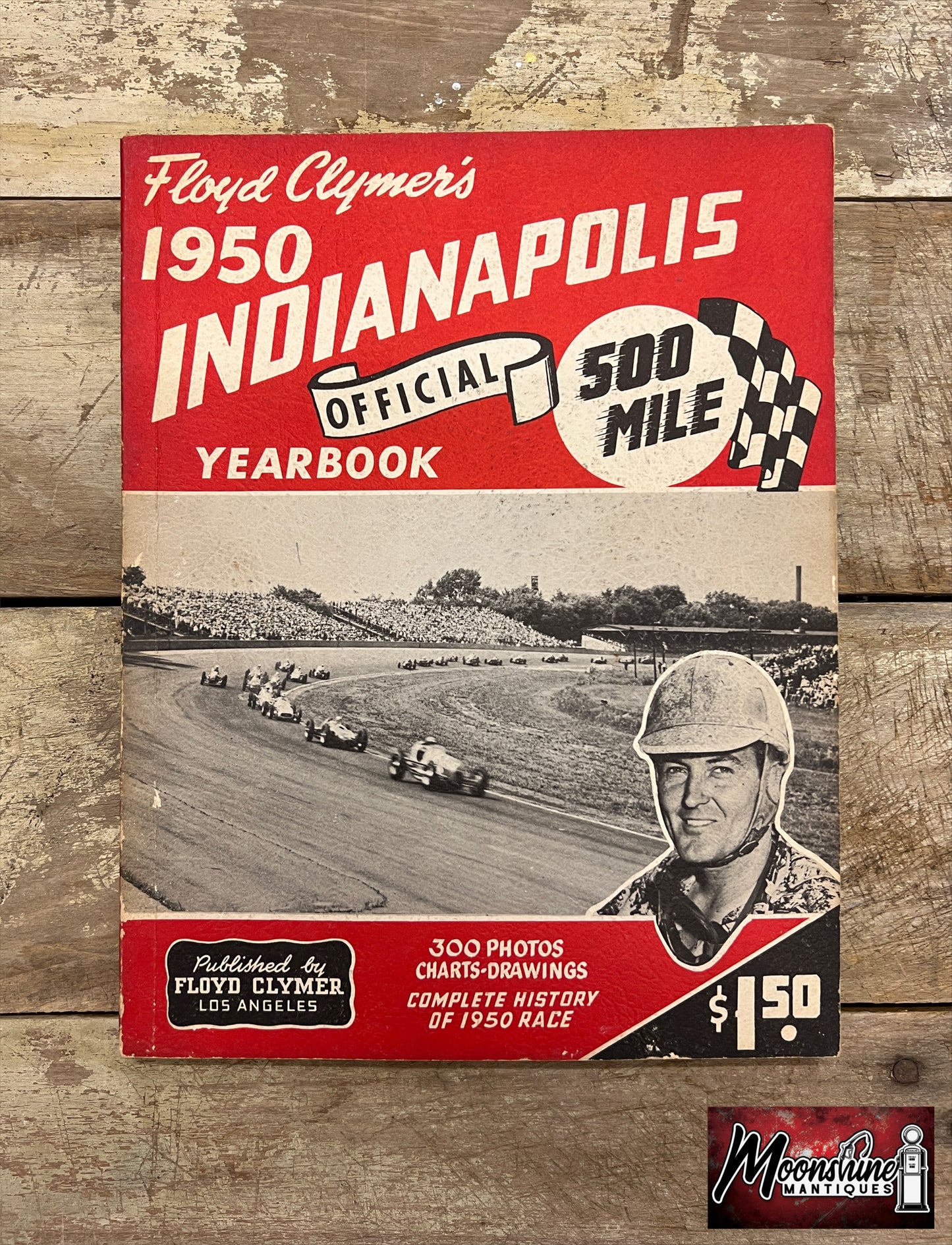 Floyd Clymer's 1950 Indianapolis 500 Race Yearbook - Free Shipping!