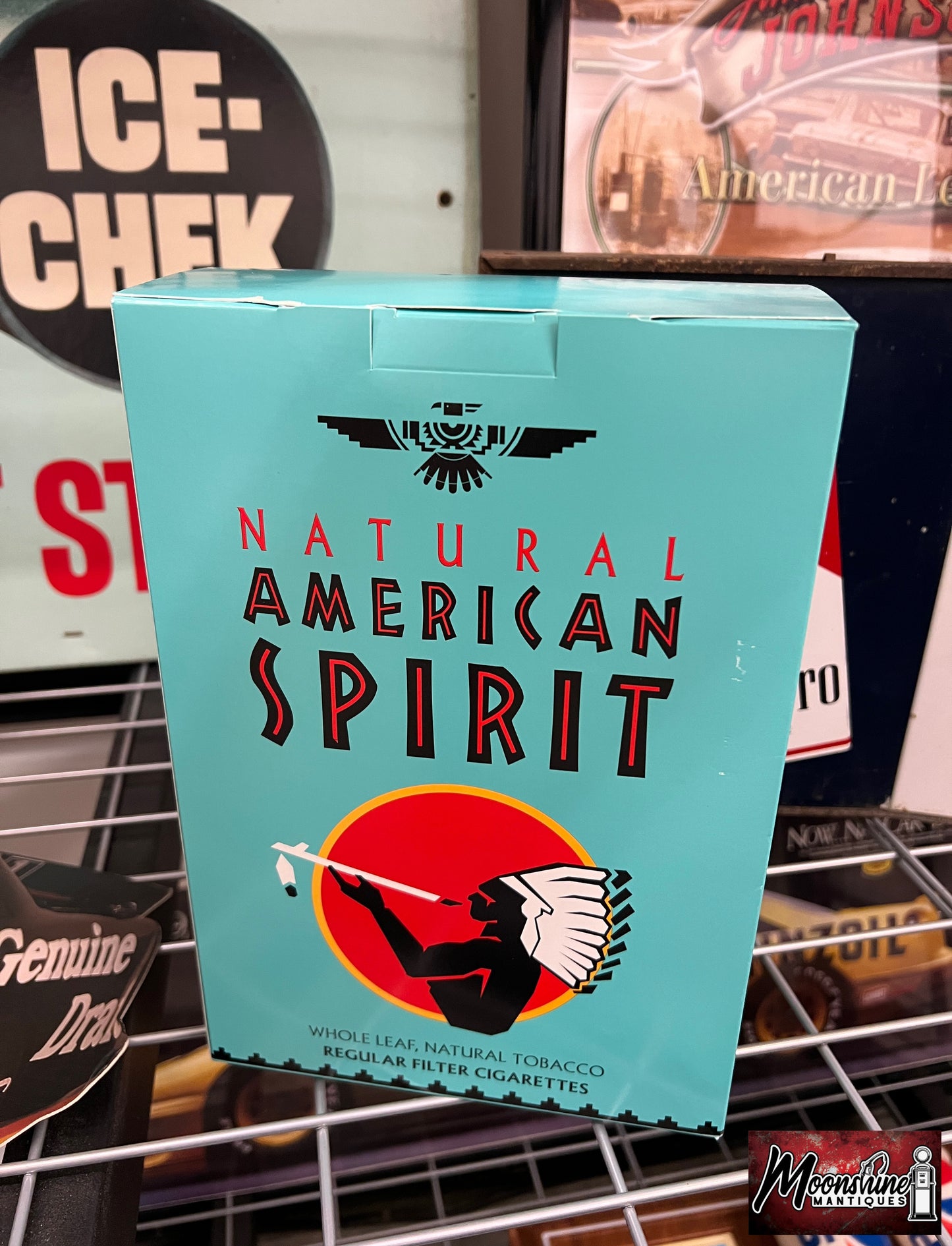 Natural American Spirit Tobacco Cardboard Cigarette Box Store Sign / Display
