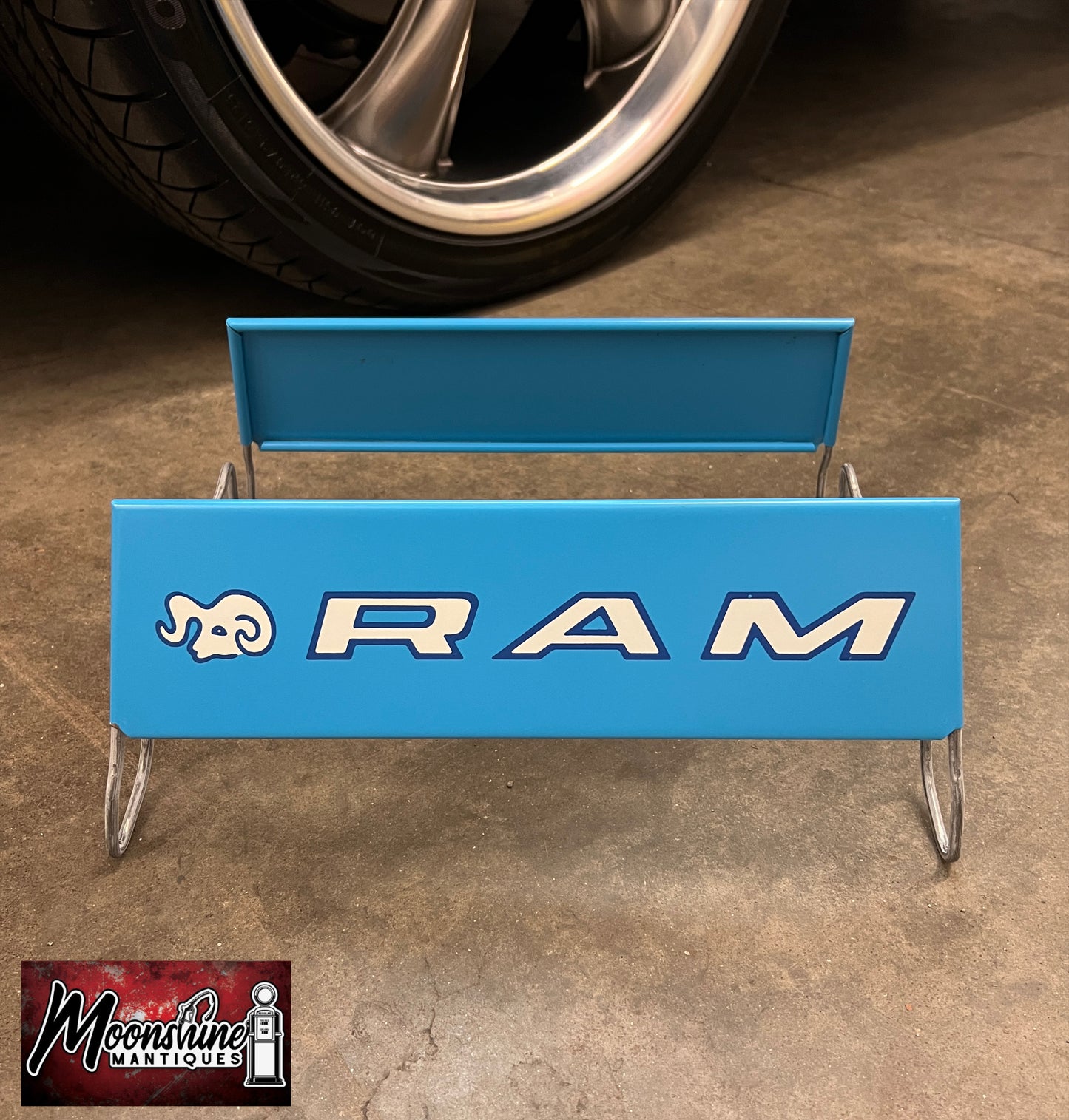 NOS - Vtg. RAM TIRES Display Stand Rack Sign - Free Shipping!