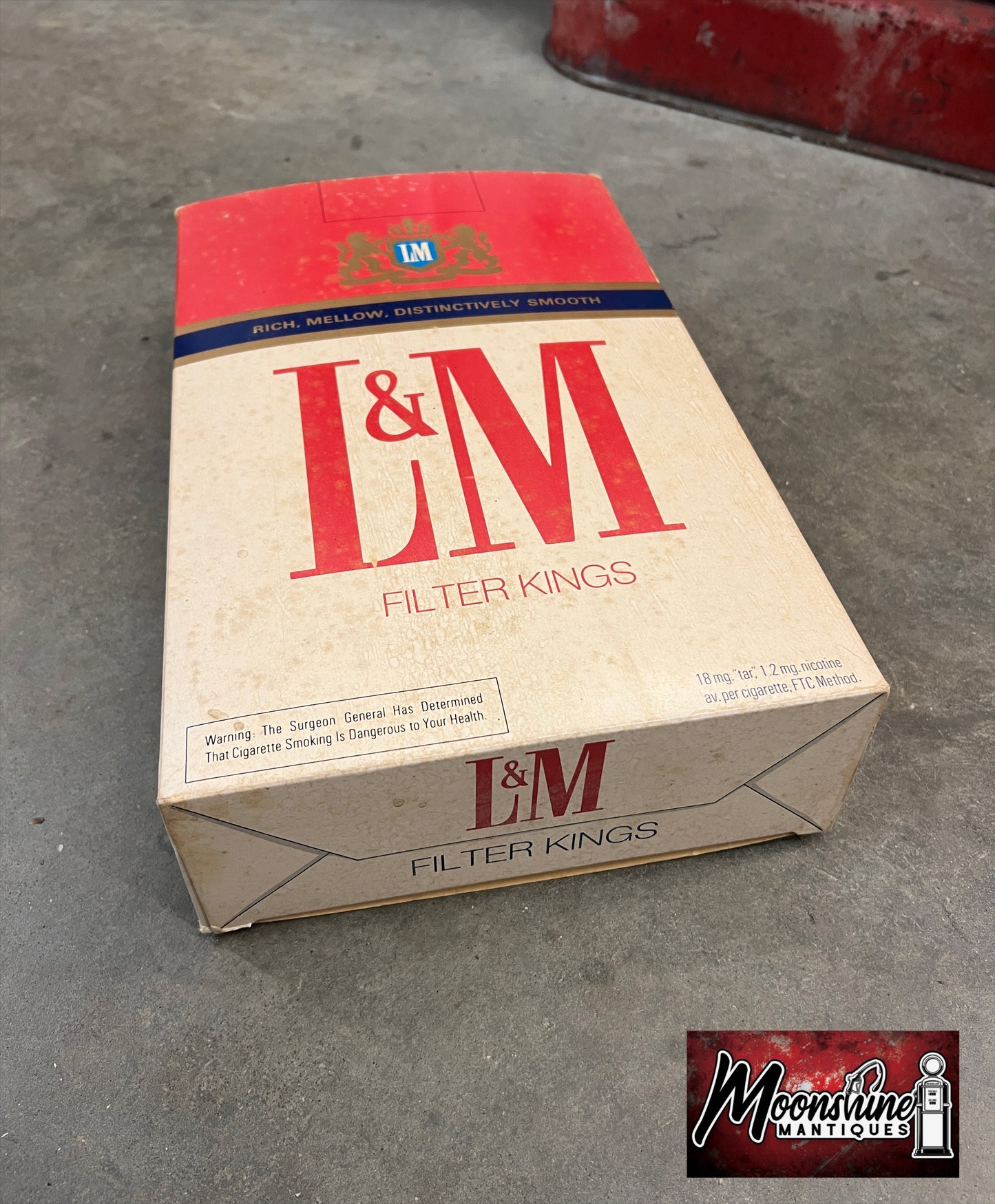 Vtg. L&M Cigarettes Store Display Box - Free Shipping!