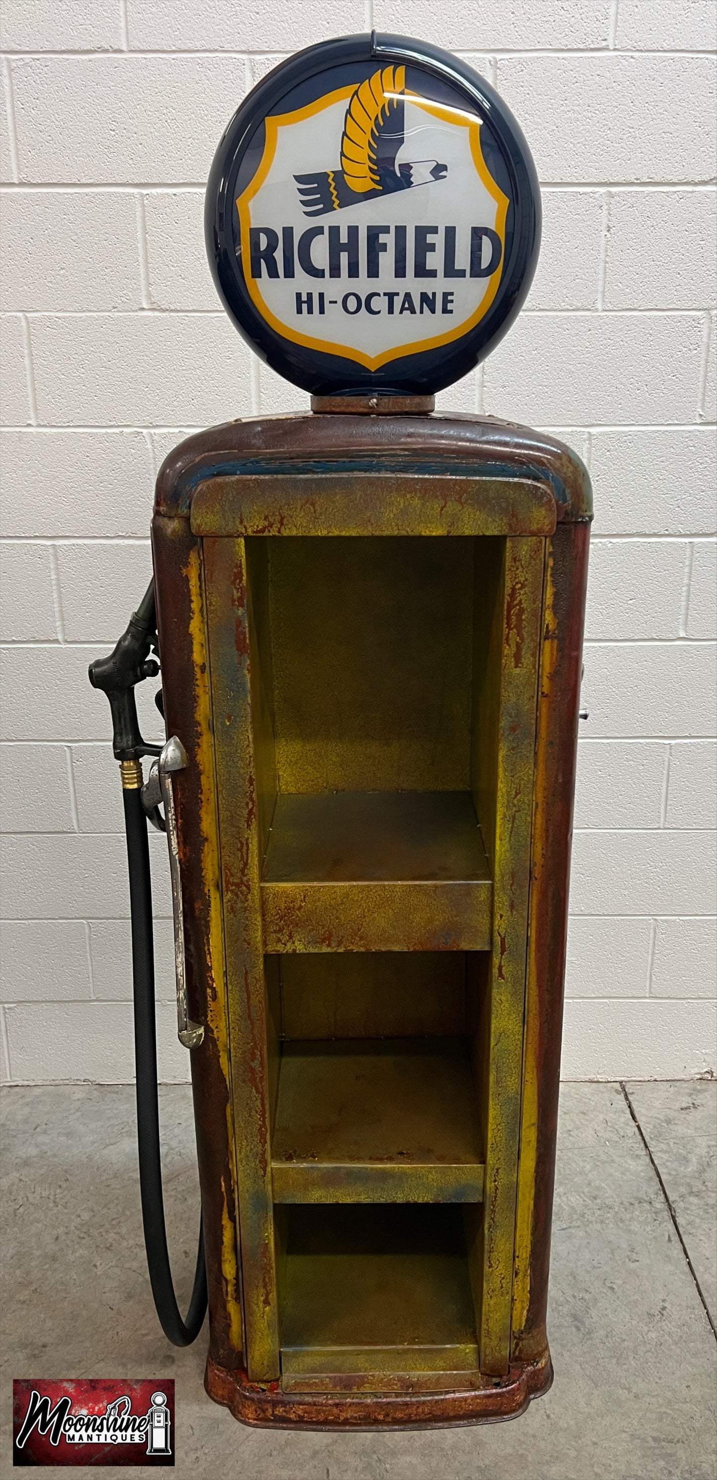 Rustoration 1940’s RICHFIELD Gilbarco Gas Pump w/ Shelves - Mancave Decor - Free Shipping!