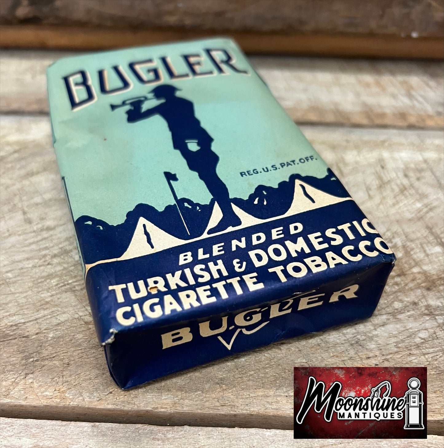 Vtg. BUGLER Cigarette Tobacco Pack - Free Shipping!