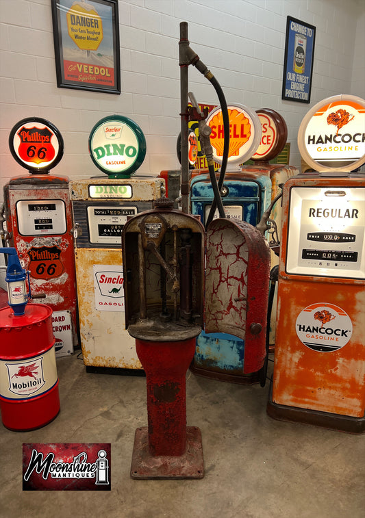 1908 Gilbert Barker G&B Model 88 Pre Visible Curb Gas Pump - Standard Oil Co. - Free Shipping!