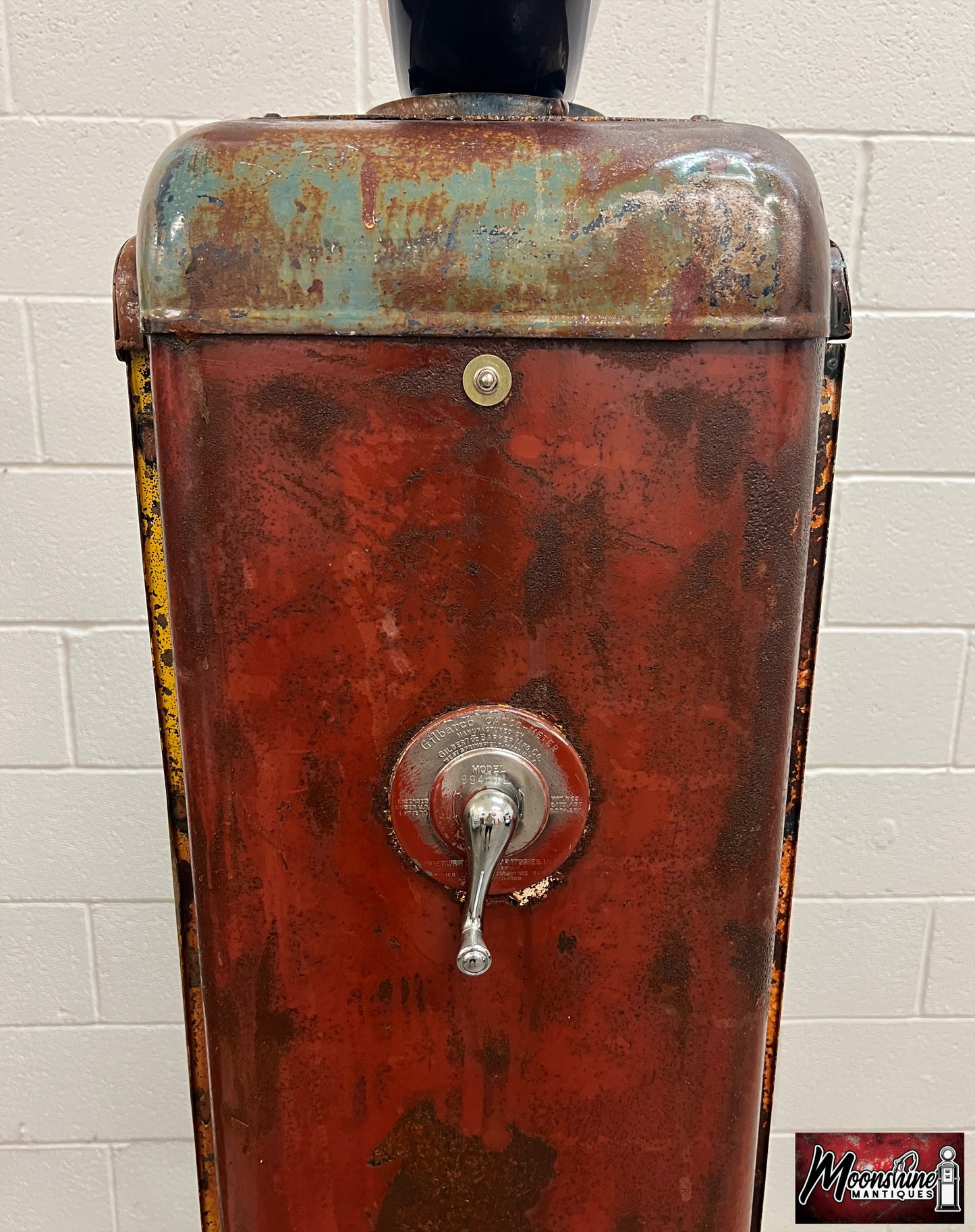 Rustoration 1940’s GOLDEN WEST Gilbarco Gas Pump w/ Shelves - Mancave Decor - Free Shipping