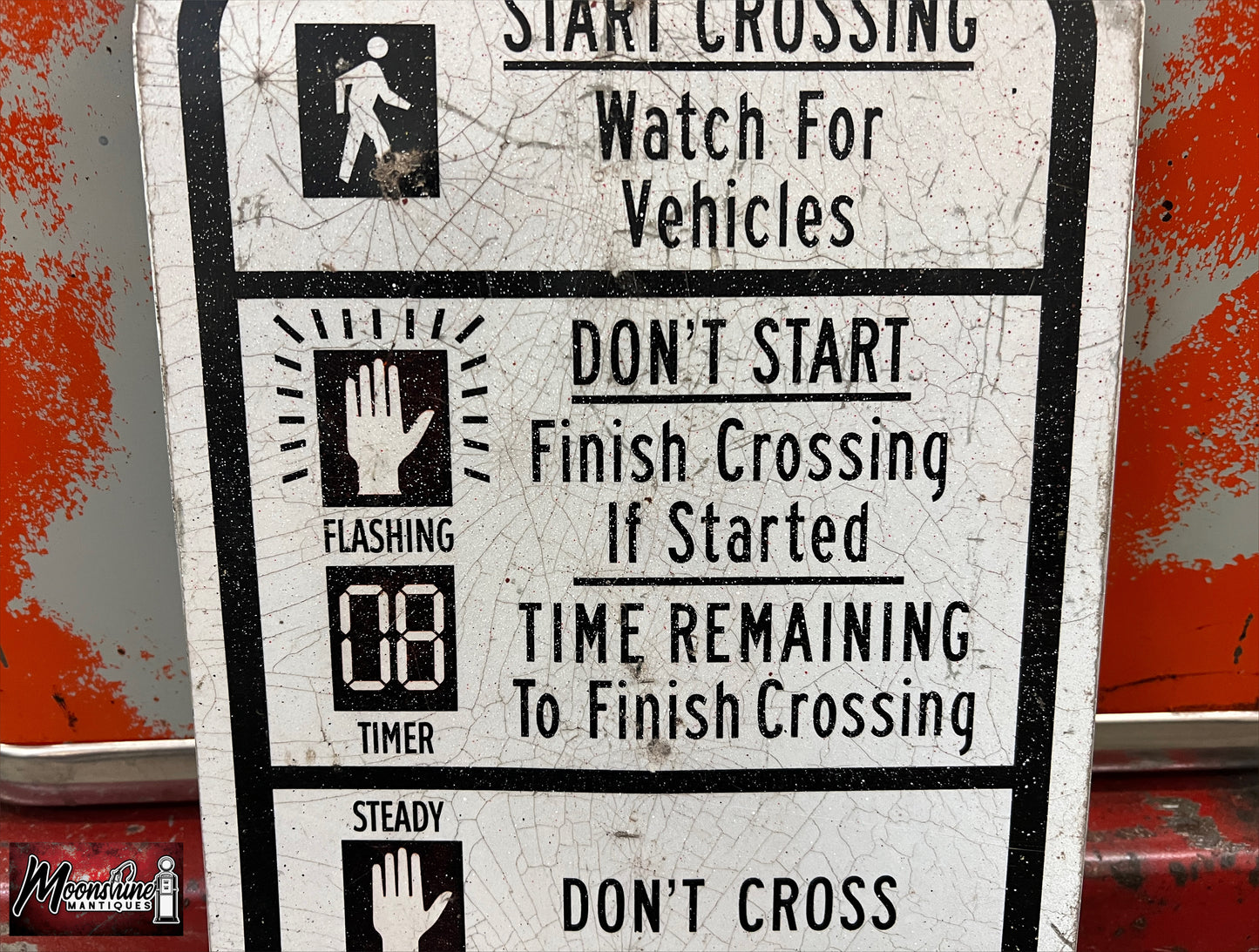 Vtg. Crosswalk Street Sign - Free Shipping!