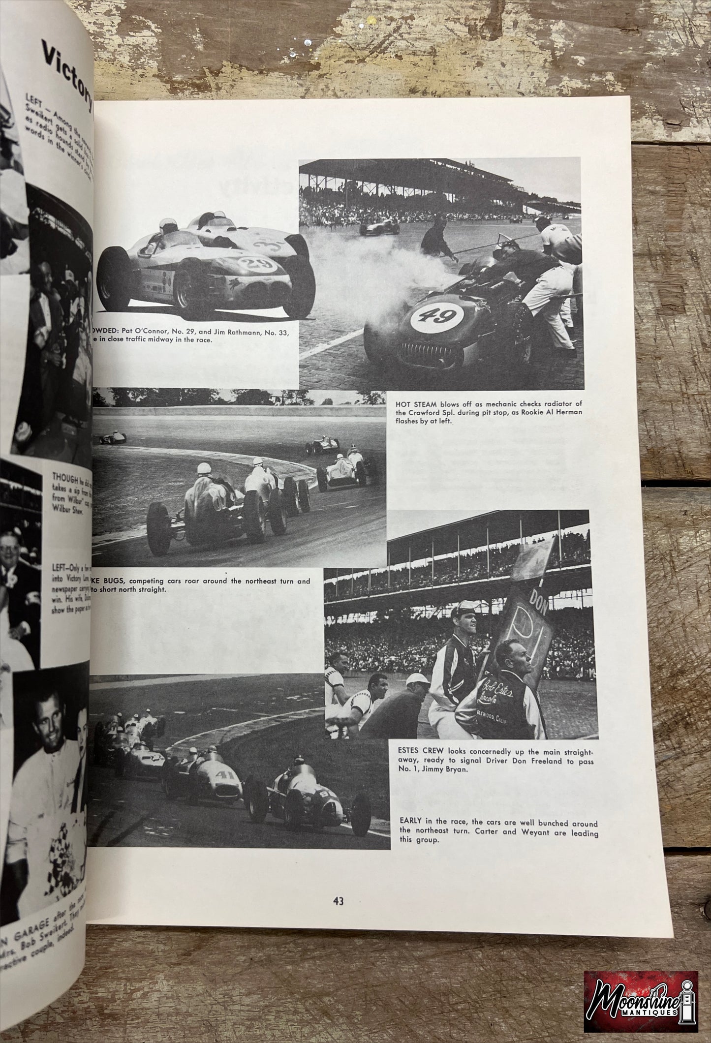 Floyd Clymer's 1955 Indianapolis 500 Race Yearbook - Free Shipping!