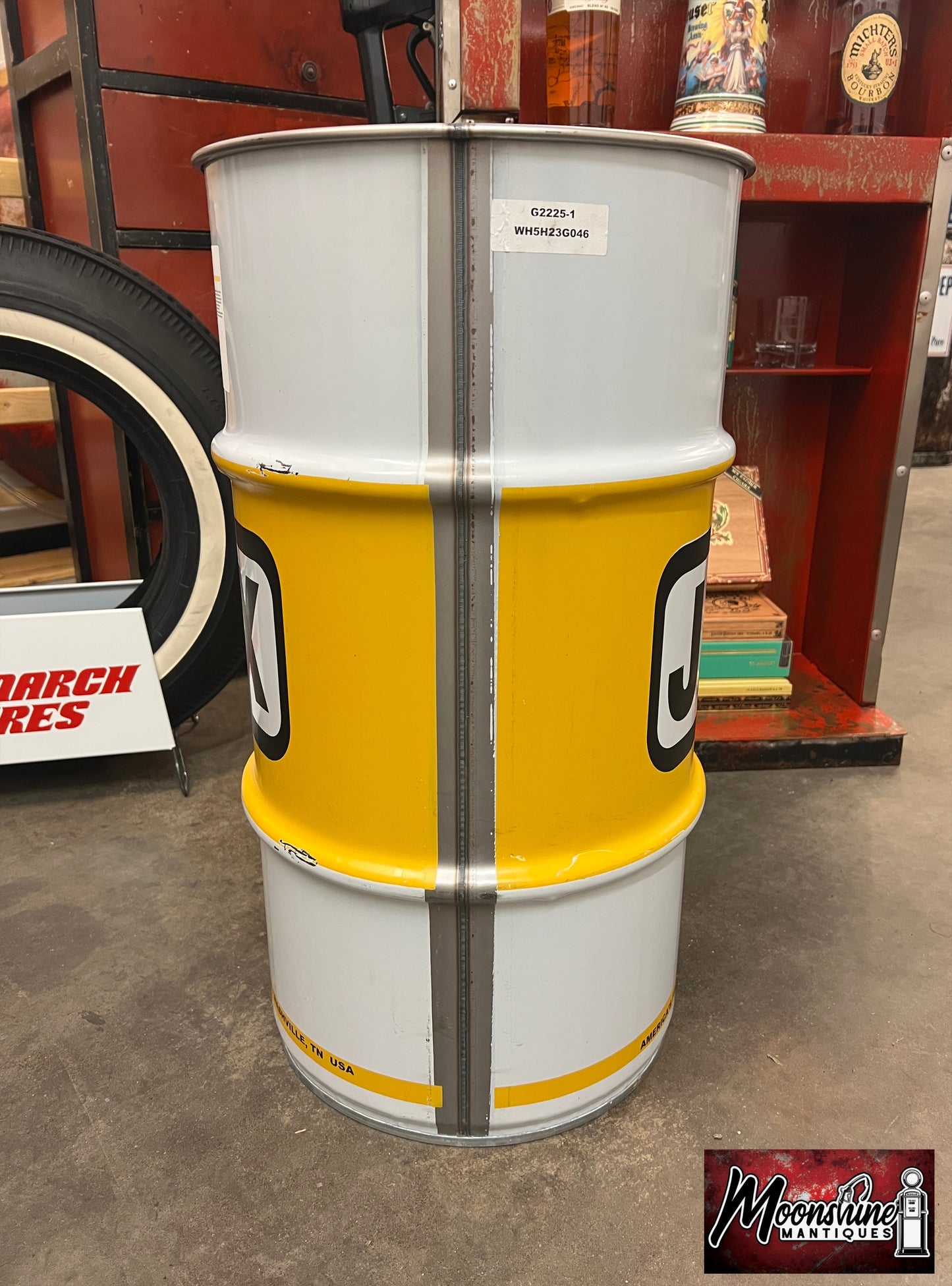 JAX Lubricant Grease Drum 16 gal. - Mancave Trash Can - Gas & Oil - Free Shipping!