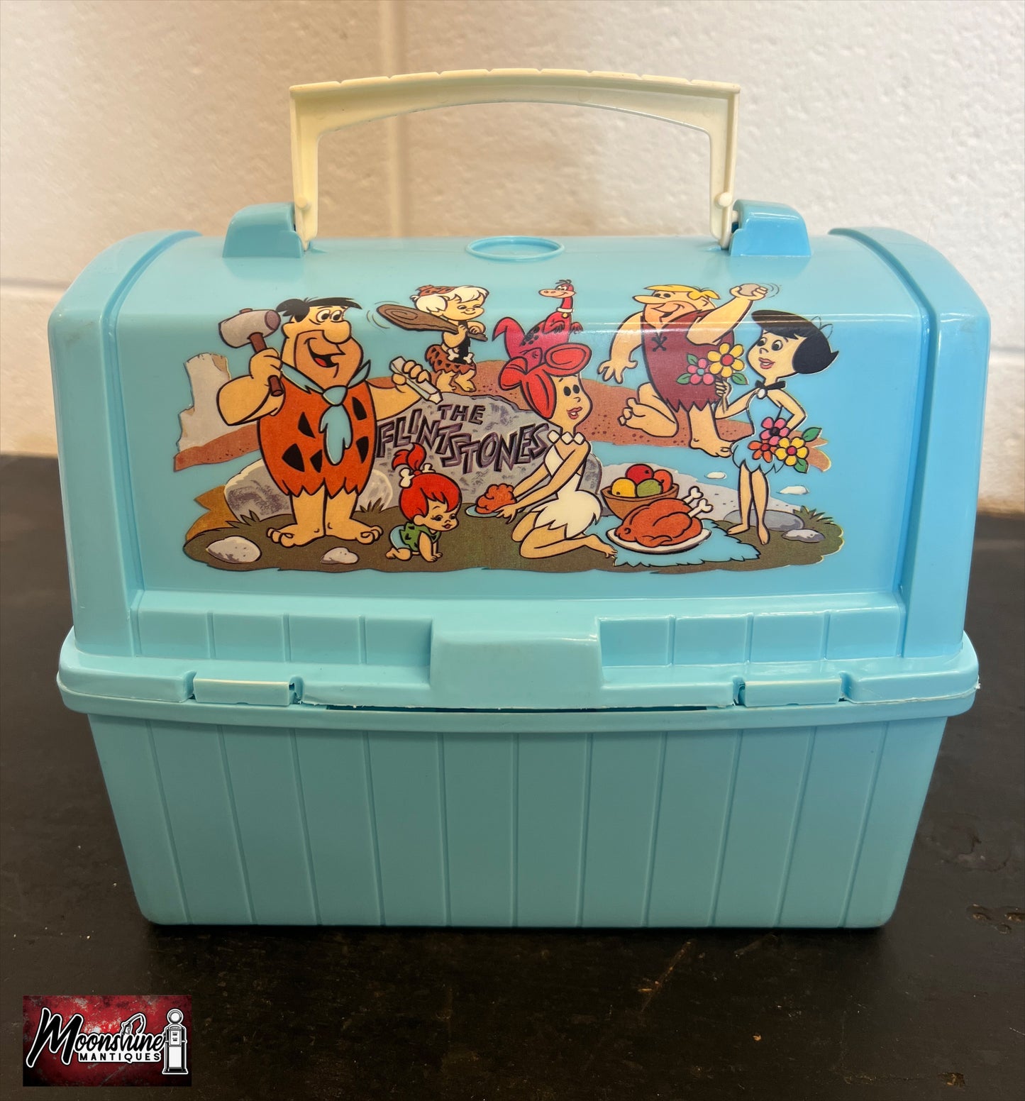 Vtg. 1980 Hannah-Barbera Scooby Doo /  The Flintstones Lunch Box w/ Thermos - Free Shipping!