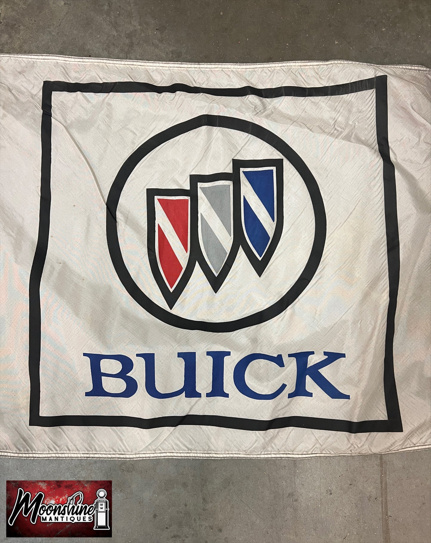 Vtg. BUICK Dealership Flag / Sign - GM General Motors - Free Shipping!