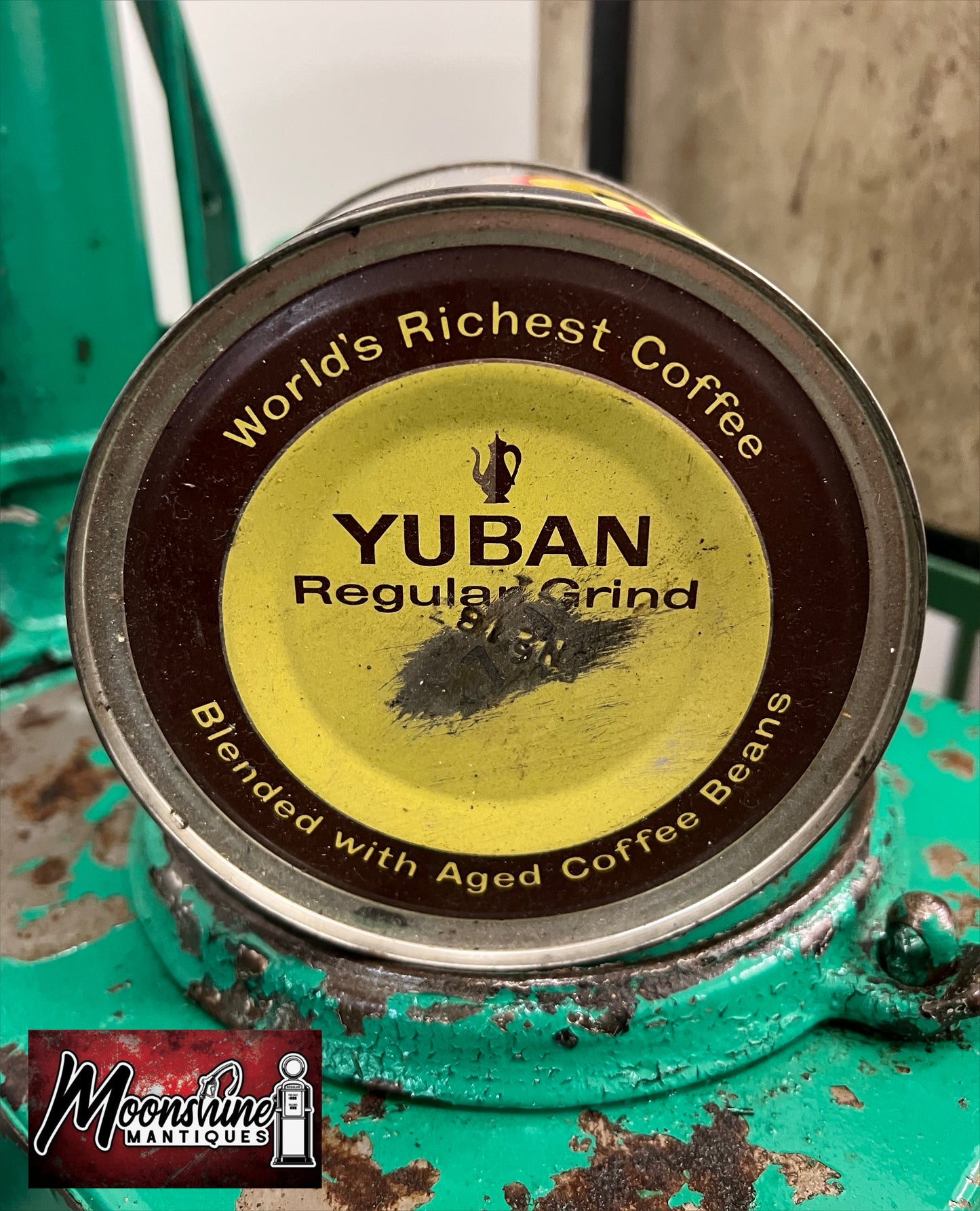 Vtg. YUBAN COFFEE Tin Can - Free Shipping!