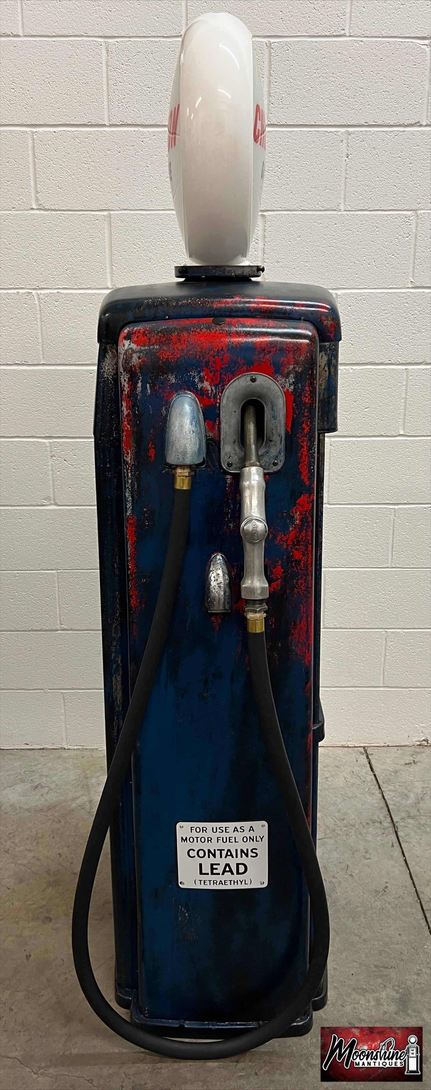 Rustoration 1950’s CHEVRON GASOLINE Tokheim Gas Pump w/ Shelves - Shipping Available!