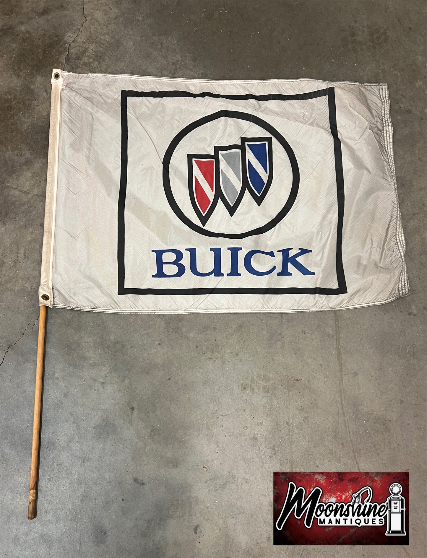 Vtg. BUICK Dealership Flag / Sign - GM General Motors - Free Shipping!