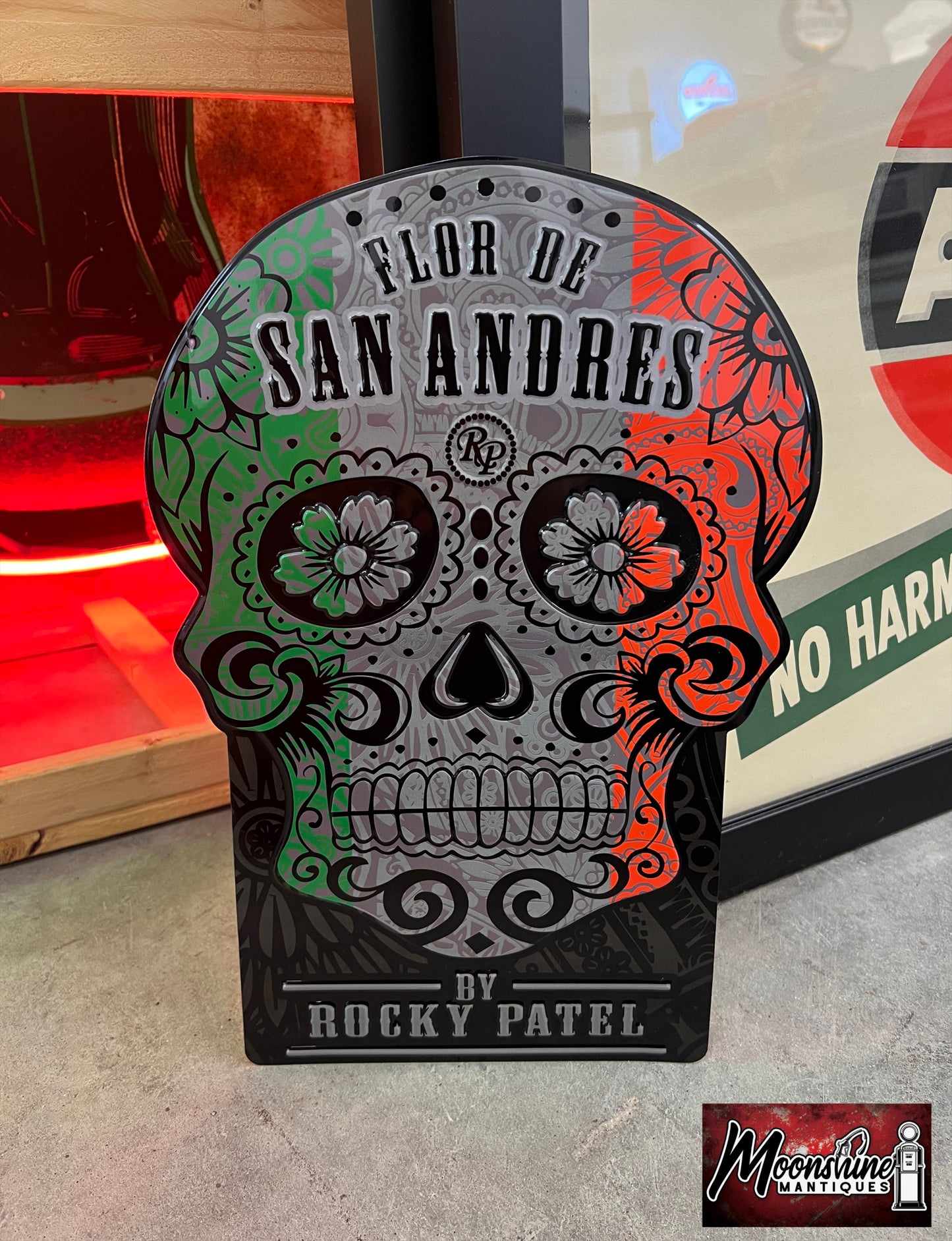 Flor De San Andres By Rocky Patel Cigar Sign - Free Shipping!