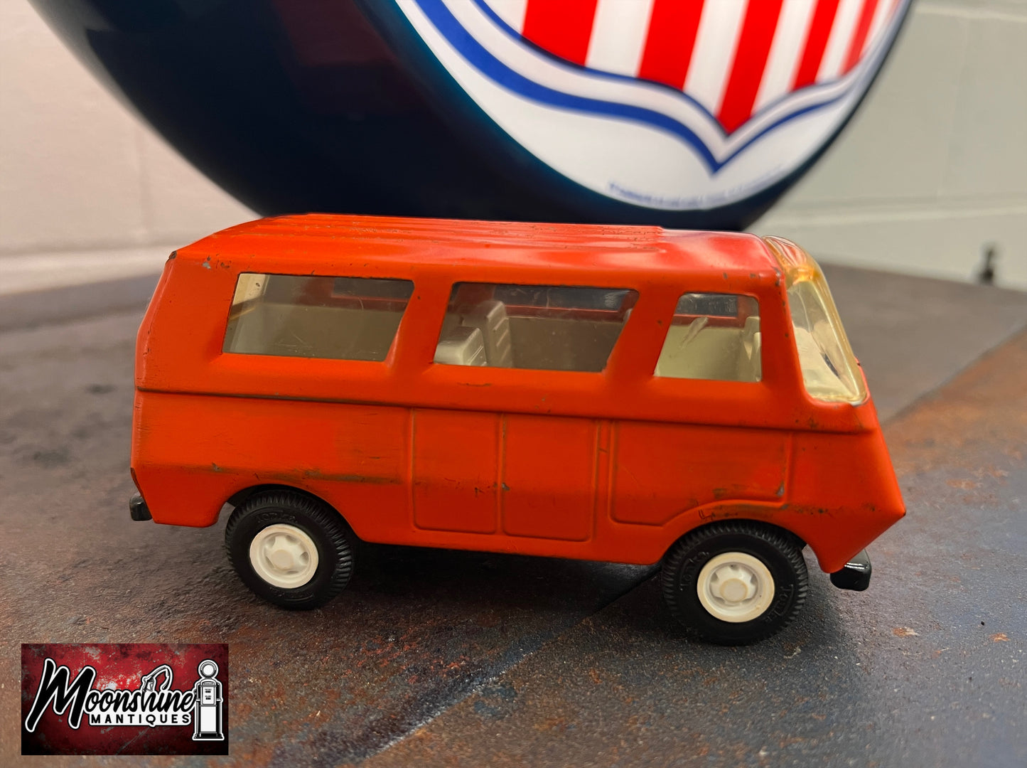 Vtg. 1970's TONKA Mini Orange Van - Free Shipping!