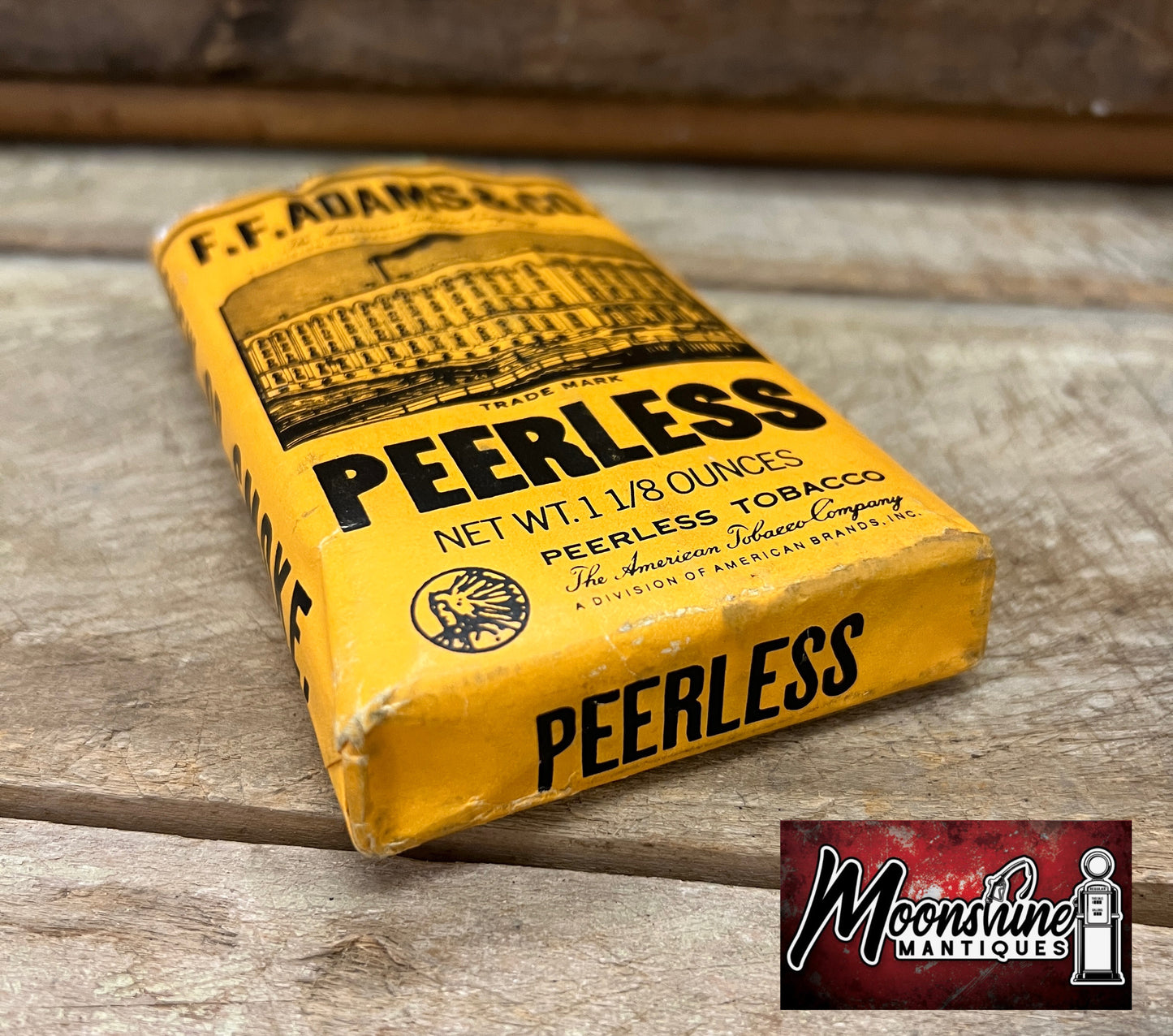 Vtg. F.F. Adams PEERLESS Tobacco Pack - Free Shipping!