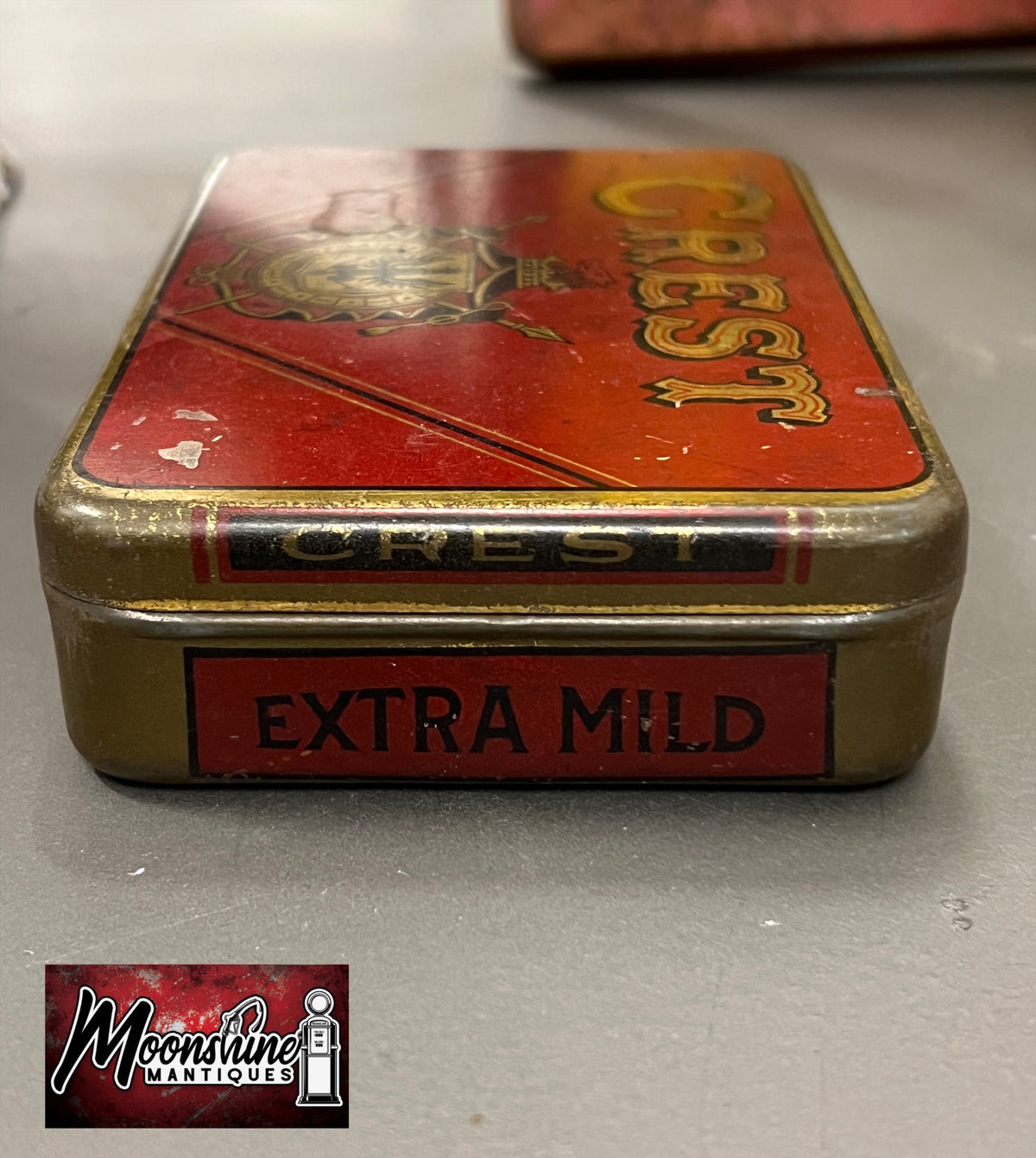Vtg. CREST Cigar Tin - Free Shipping!