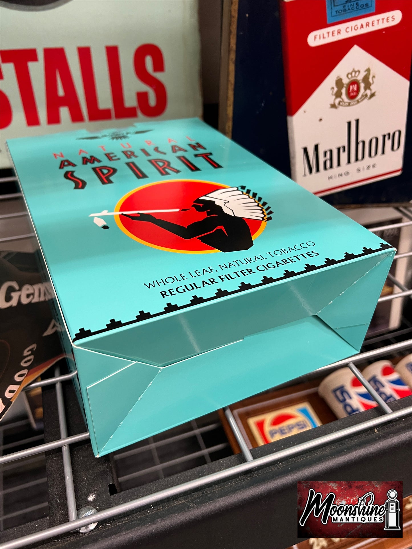 Natural American Spirit Tobacco Cardboard Cigarette Box Store Sign / Display