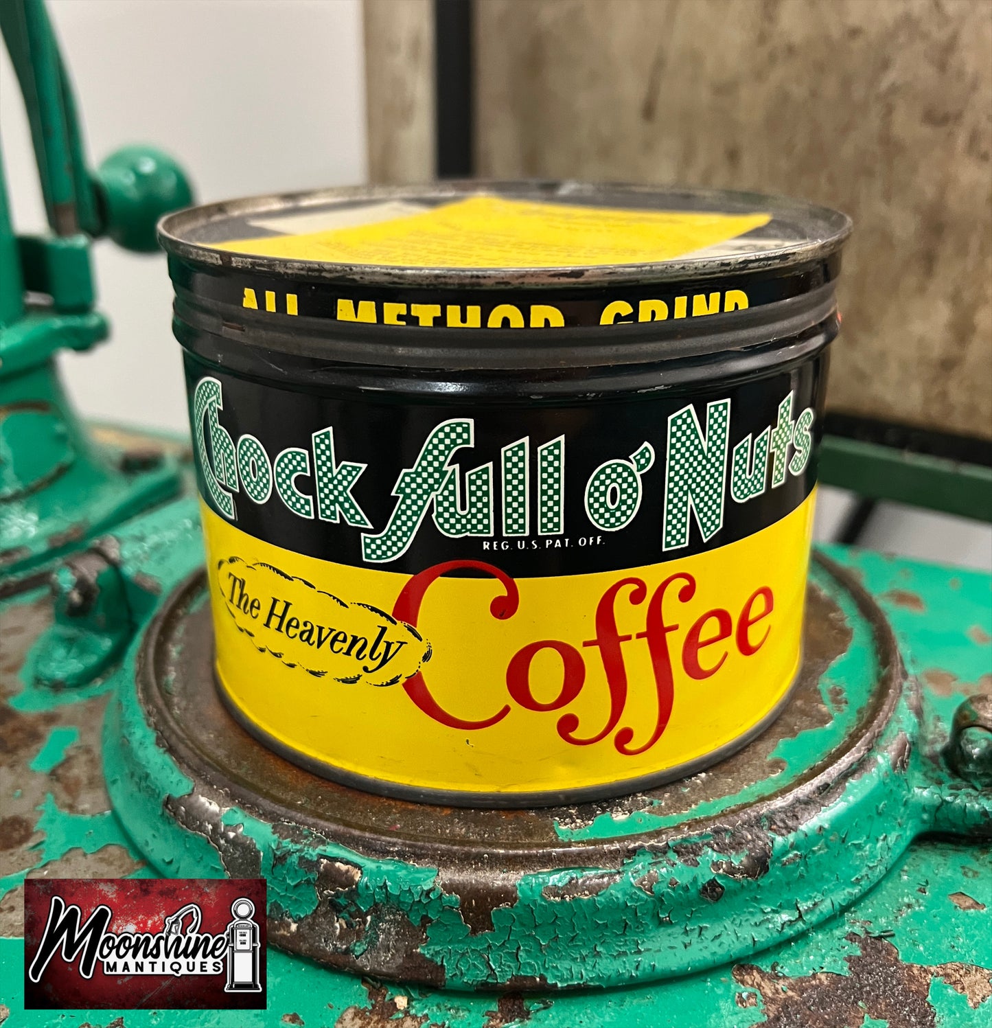 Vtg. Chock full o' Nuts Coffee Tin Can - Free Shipping!