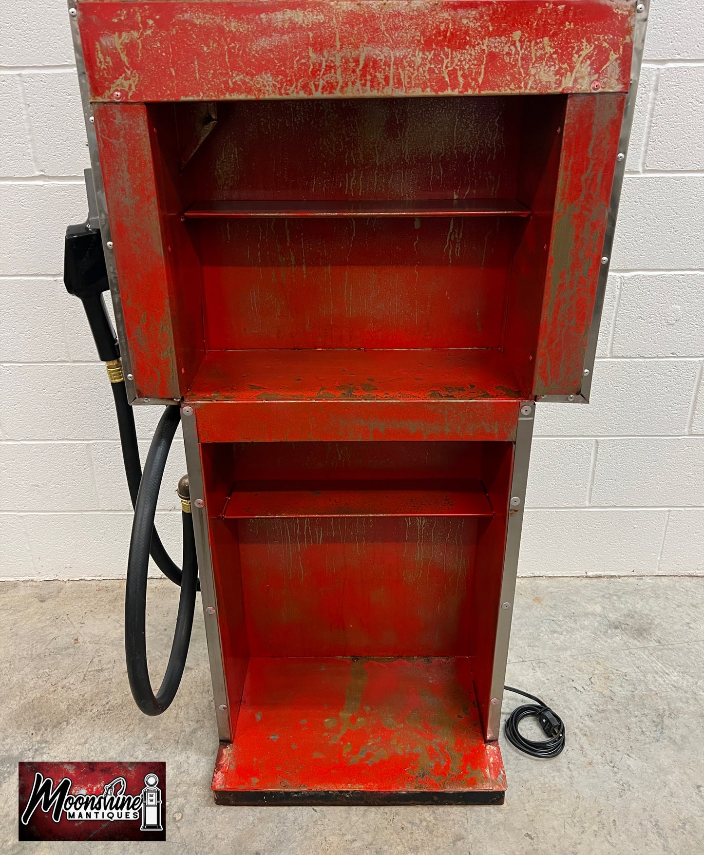 Rustoration 1960’s INDIAN MOTORCYCLES Gilbarco Gas Pump w/ Shelves  - Free Shipping!