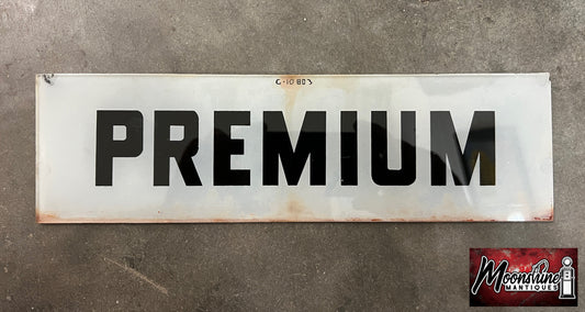 Original PREMIUM Gas Pump Ad Glass - Free Shipping!