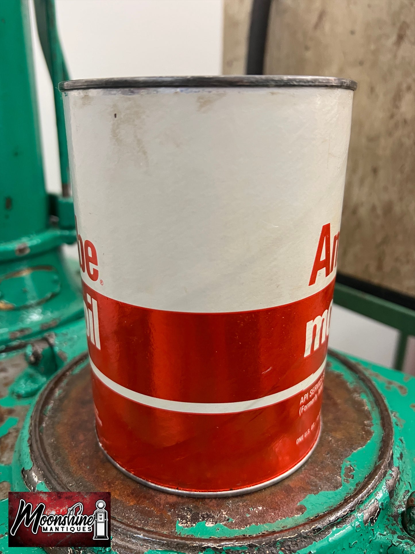 1970's AMOCO Amolube Motor Oil Can 1 qt - Gas & Oil - Free Shipping!