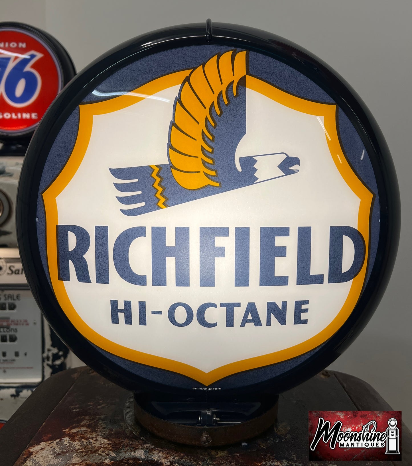 Rustoration 1940’s RICHFIELD Gilbarco Gas Pump w/ Shelves - Mancave Decor - Free Shipping!