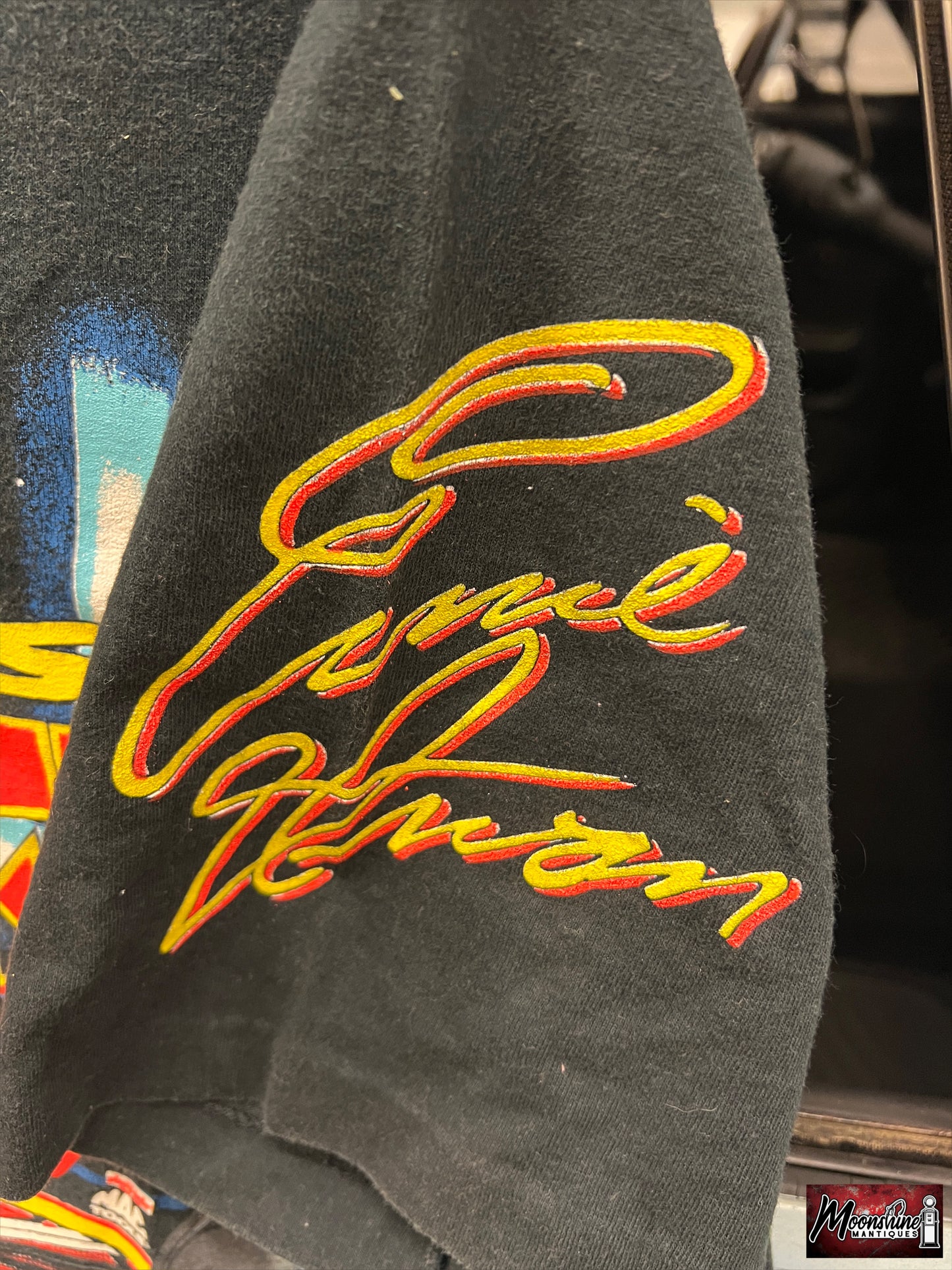 Vtg. 1990's Ernie Irvan Robert Yates Rocket Nascar All Over Print T-Shirt L - Free Shipping!