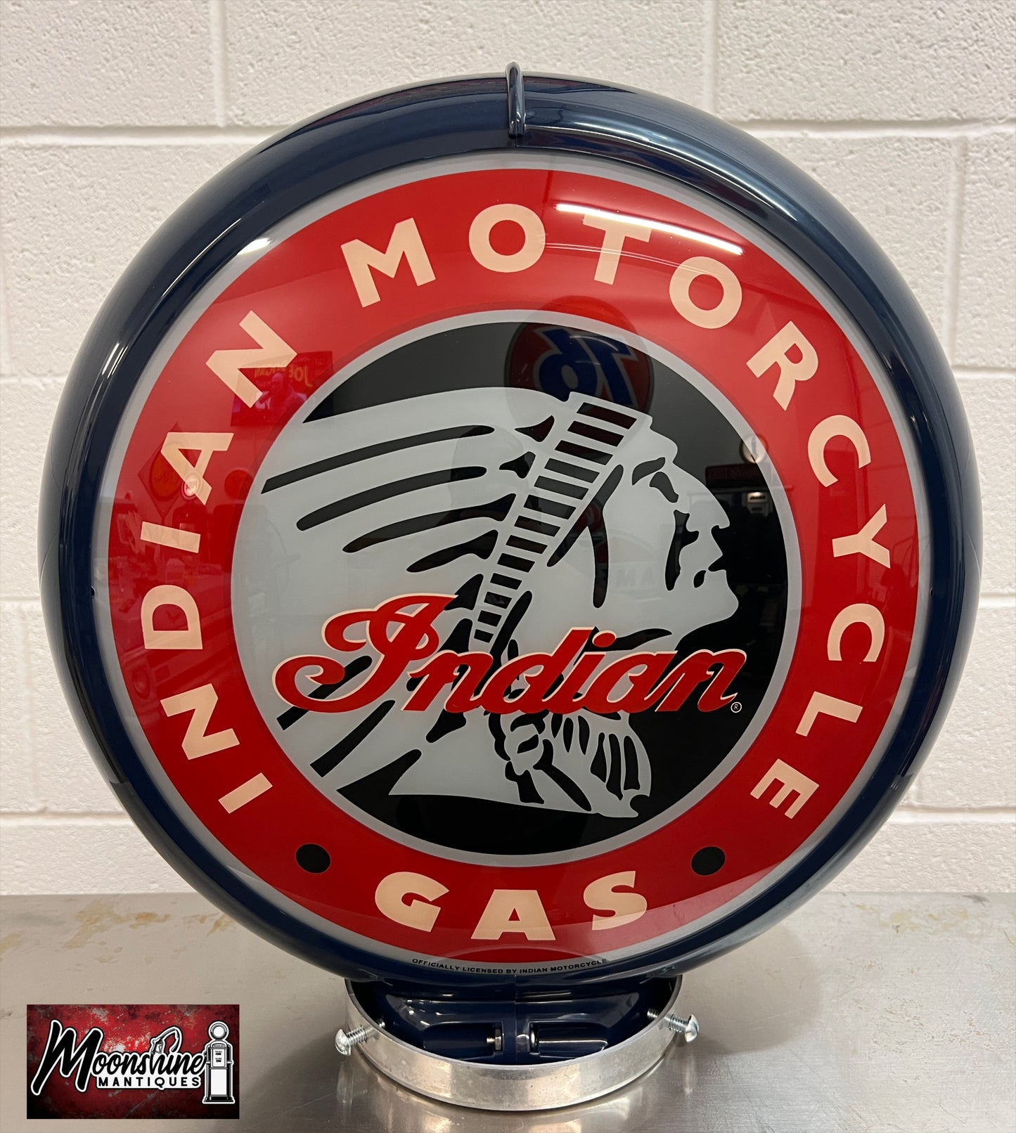 Rustoration 1960’s INDIAN MOTORCYCLES Gilbarco Gas Pump w/ Shelves  - Free Shipping!