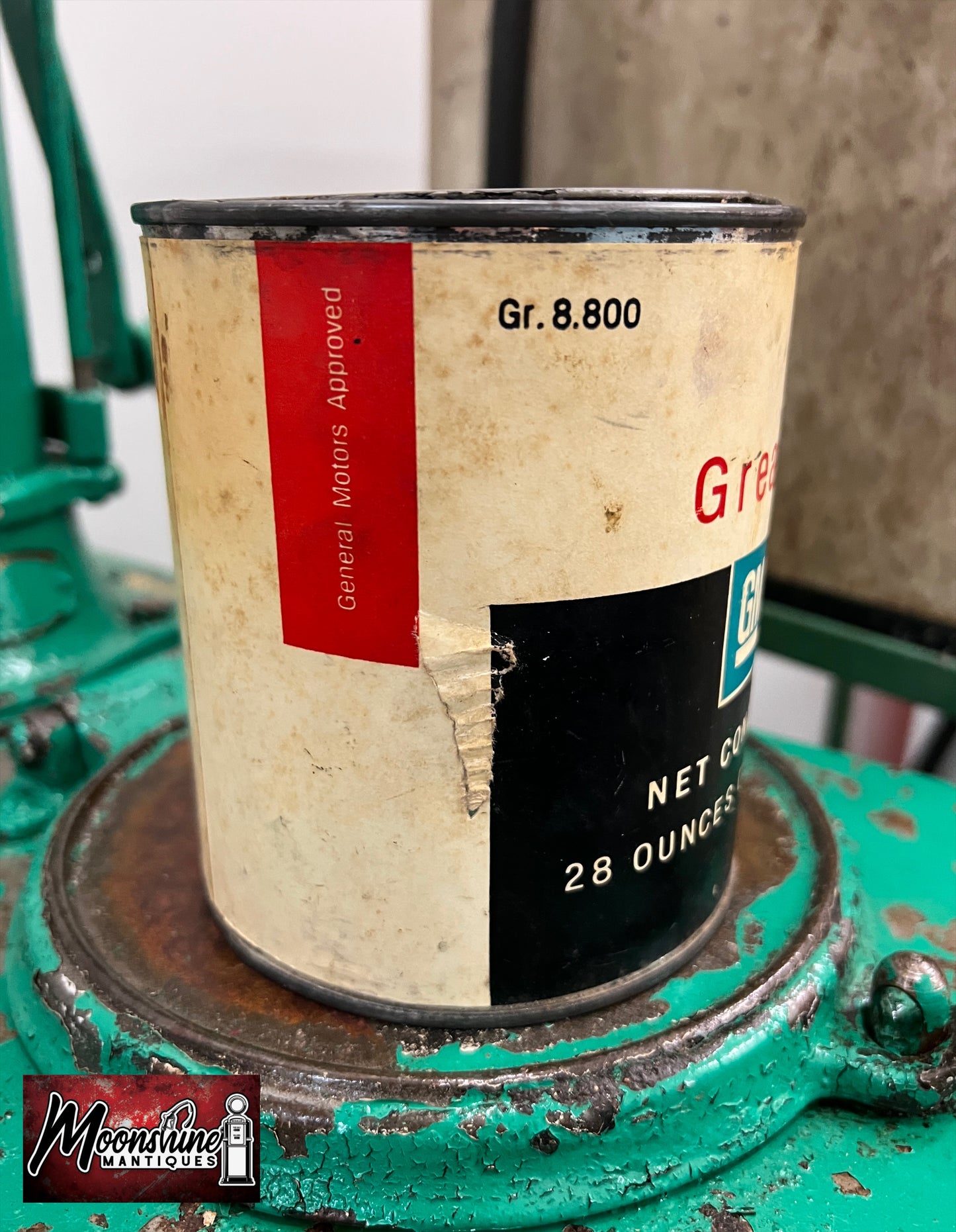 Vtg. 1950's General Motors GM Grease Can - Free Shipping!