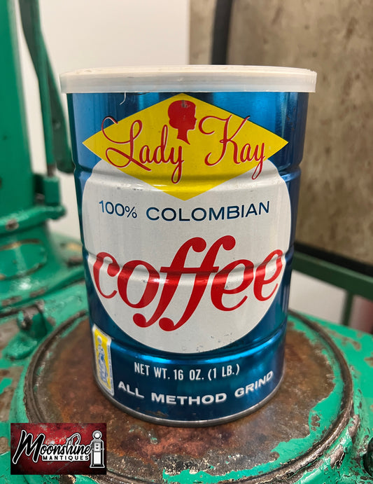 Vtg. LADY KAY COFFEE Tin Can - Unopened / Sealed - Free Shipping!