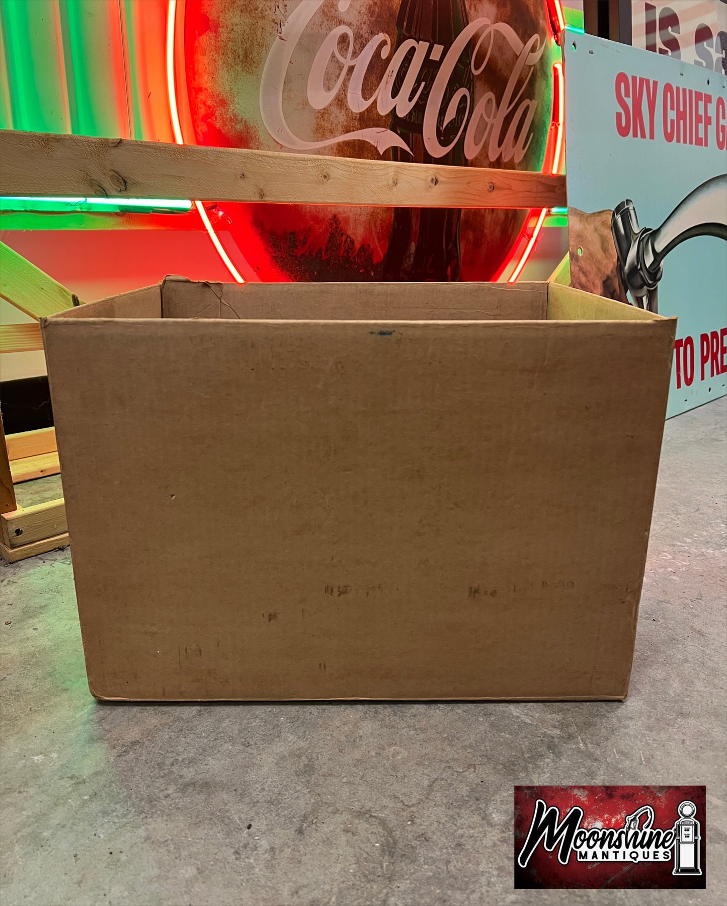 RARE - Vtg. 1960's HIGH PENN Motor Oil Can Case Box - Gas & Oil - Free Shipping!