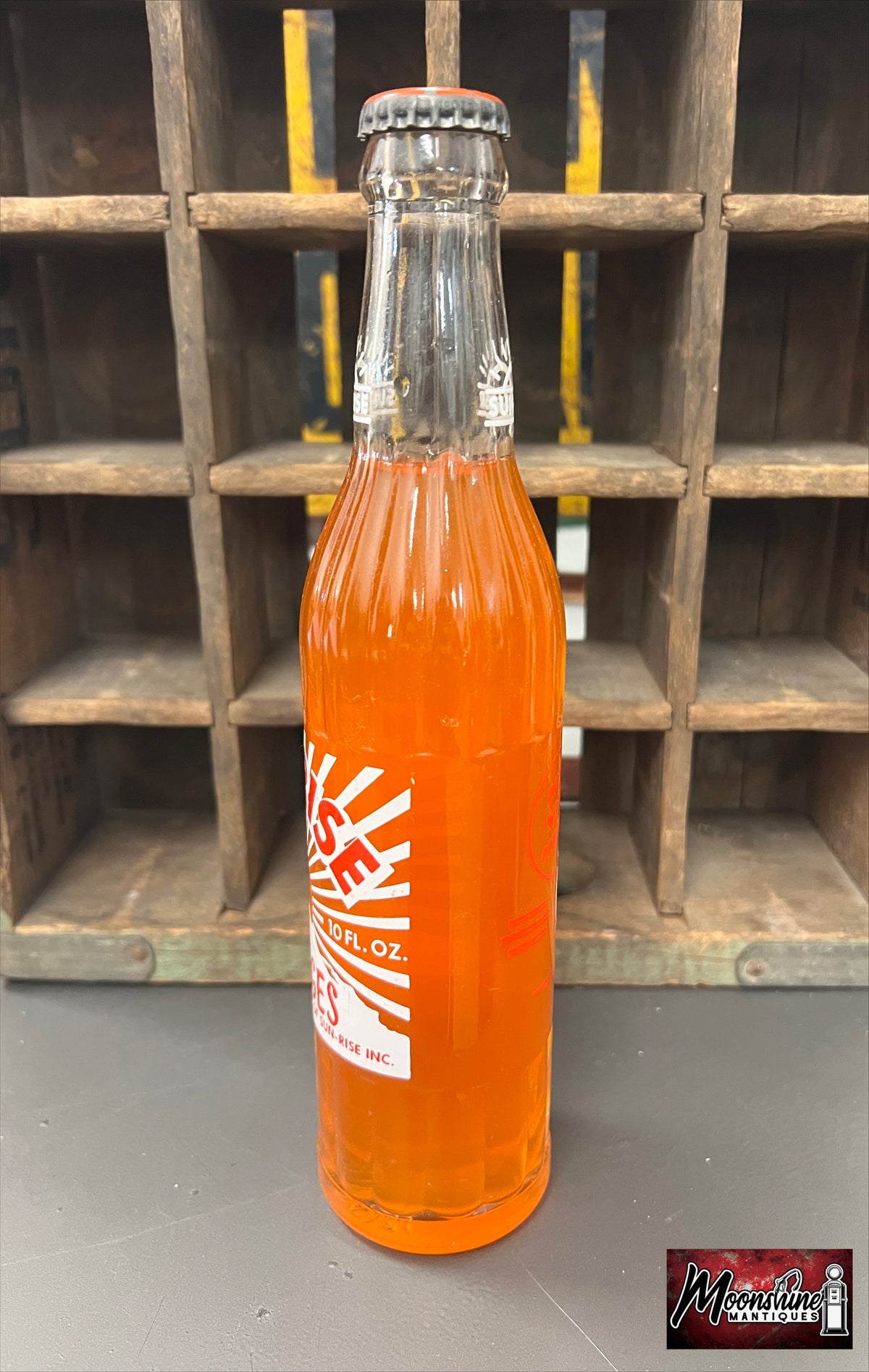 Vtg. 1950's SUNRISE Soda Bottle 10oz. - Free Shipping!