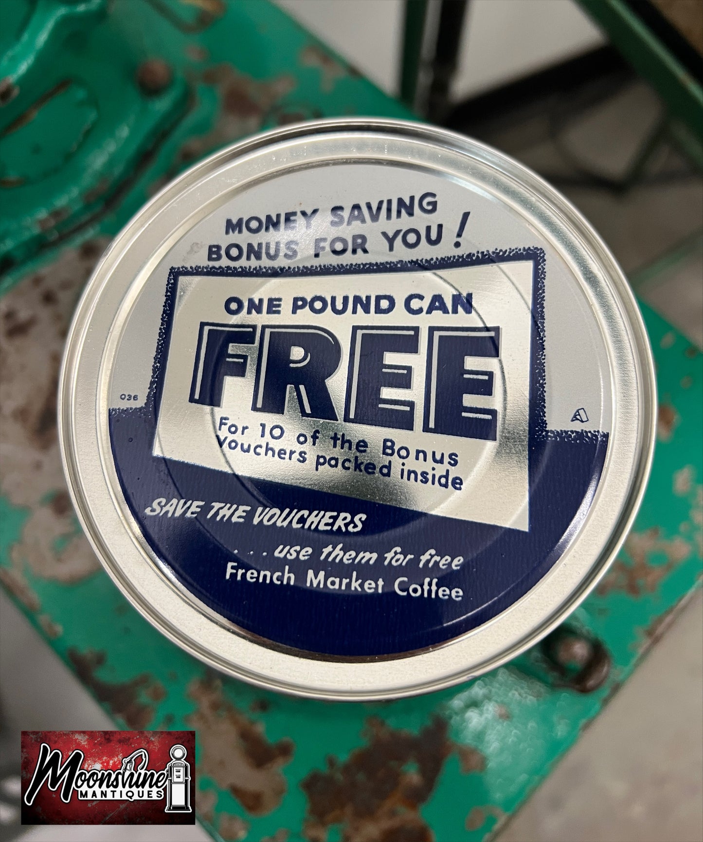Vtg. FRENCH MARKET COFFEE Tin Can - Unopened / Sealed - Free Shipping!