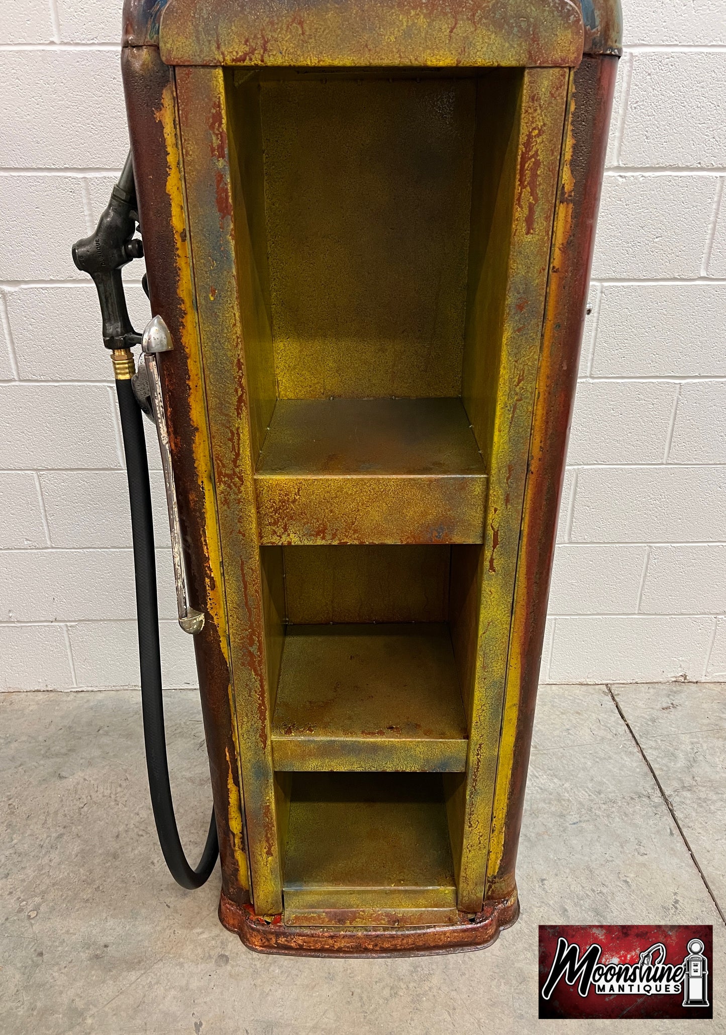 Rustoration 1940s AMERICAN GAS Gilbarco Gas Pump w/ Shelves - Mancave Decor - Free Shipping!