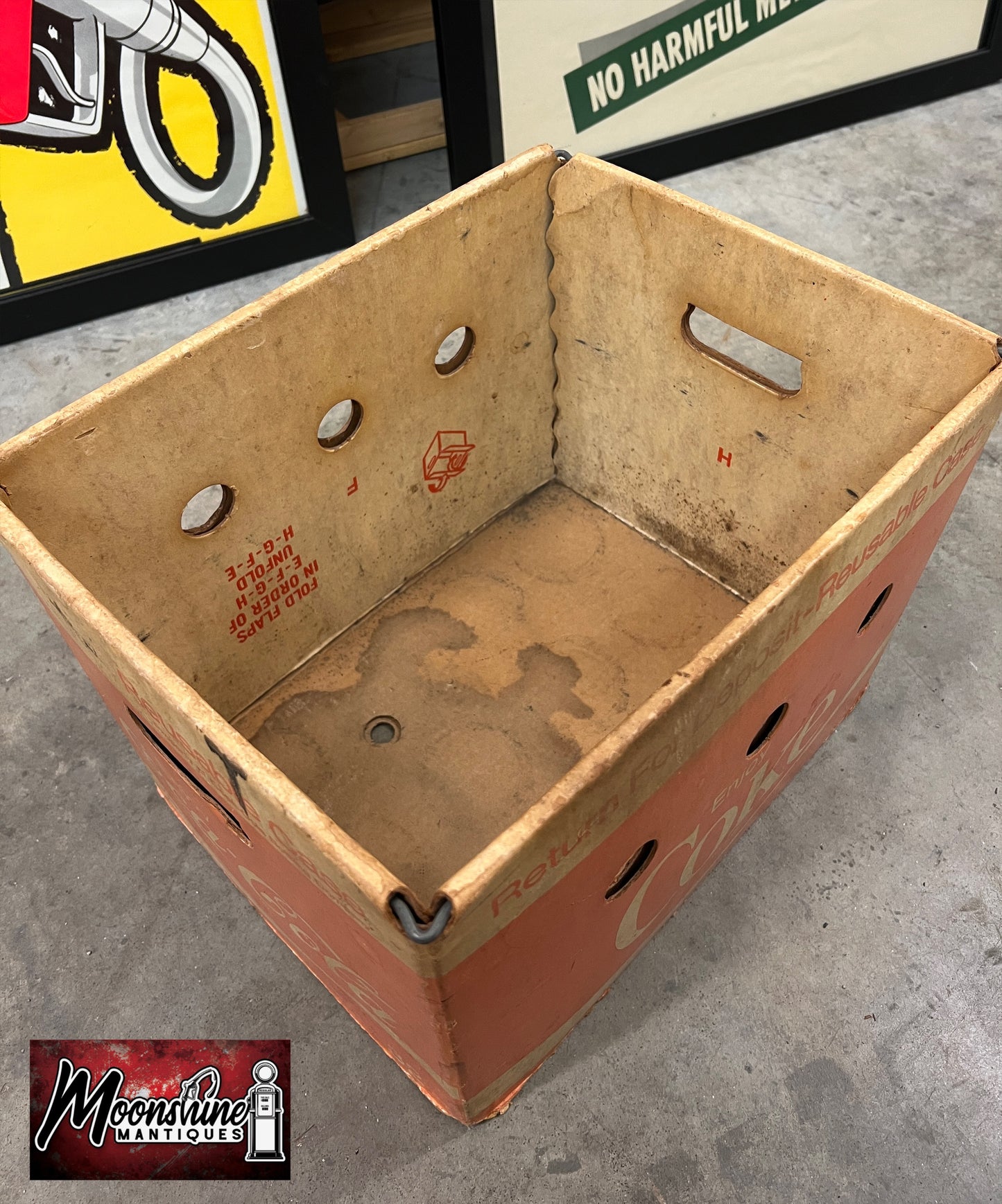 Vtg. 1970's Coca Cola / Coke Soda Bottle Carrier Box - Free Shipping!