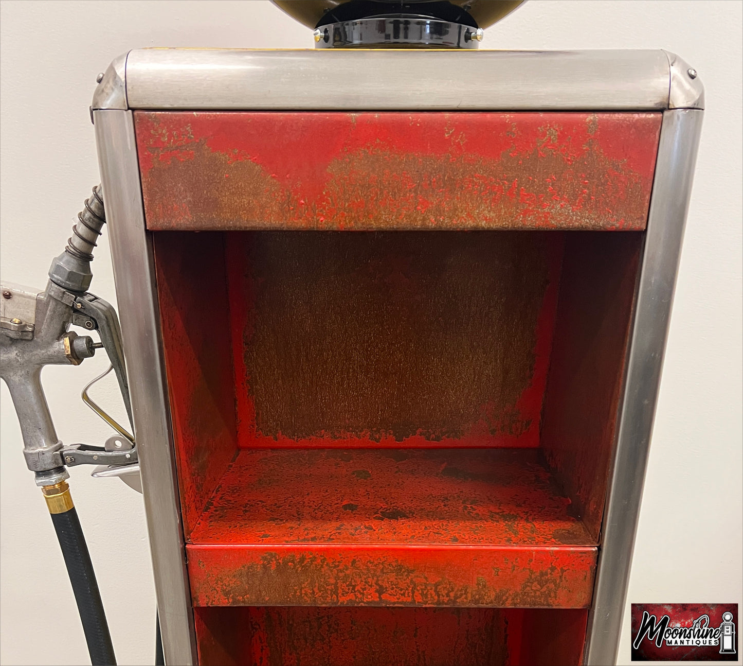Rustoration 1940’s SIGNAL GASOLINE Bowser Gas Pump w/ Shelves - Mancave Decor - Free Shipping!