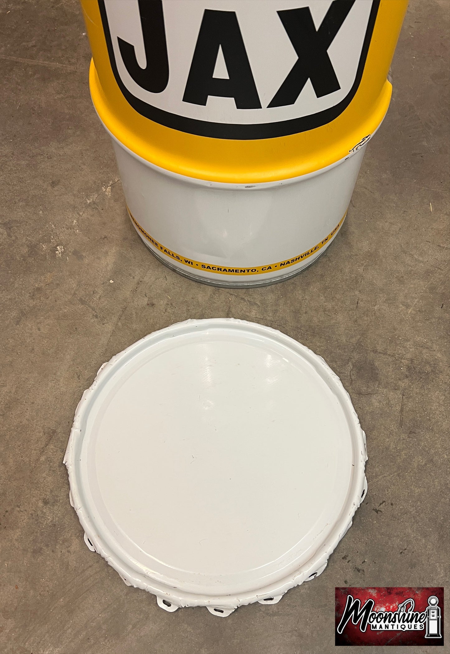 JAX Lubricant Grease Drum 16 gal. - Mancave Trash Can - Gas & Oil - Free Shipping!