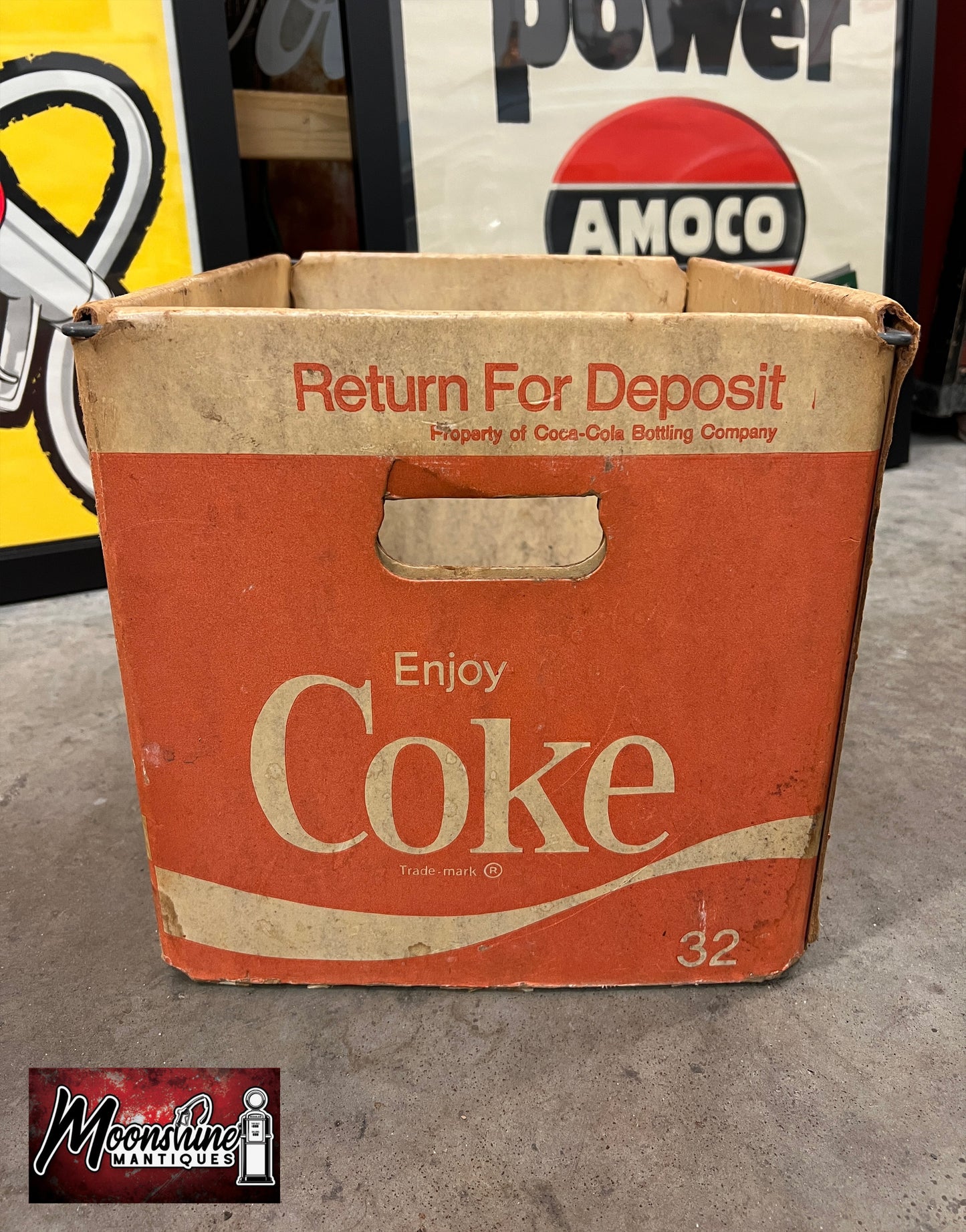 Vtg. 1970's Coca Cola / Coke Soda Bottle Carrier Box - Free Shipping!