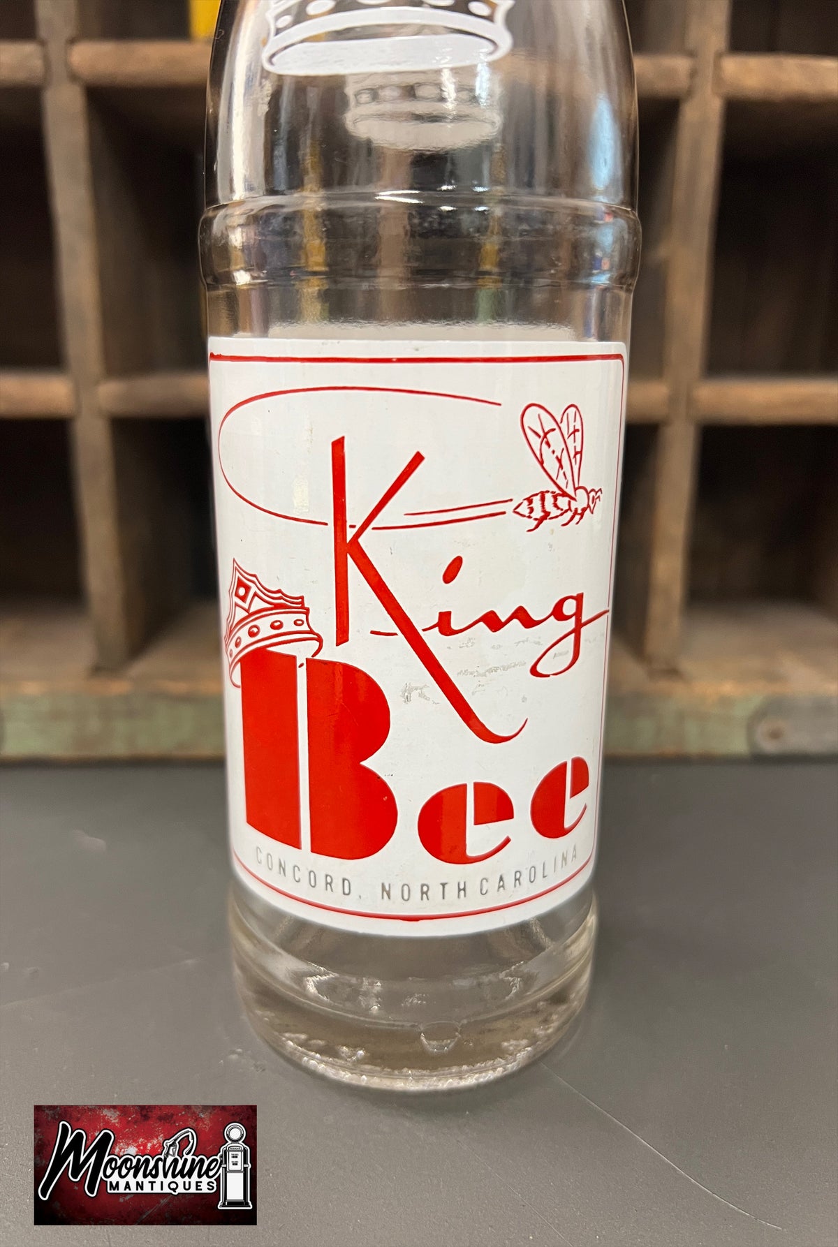Vtg. King Bee ACL 9oz. Soda Bottle - Concord, NC - Free Shipping!