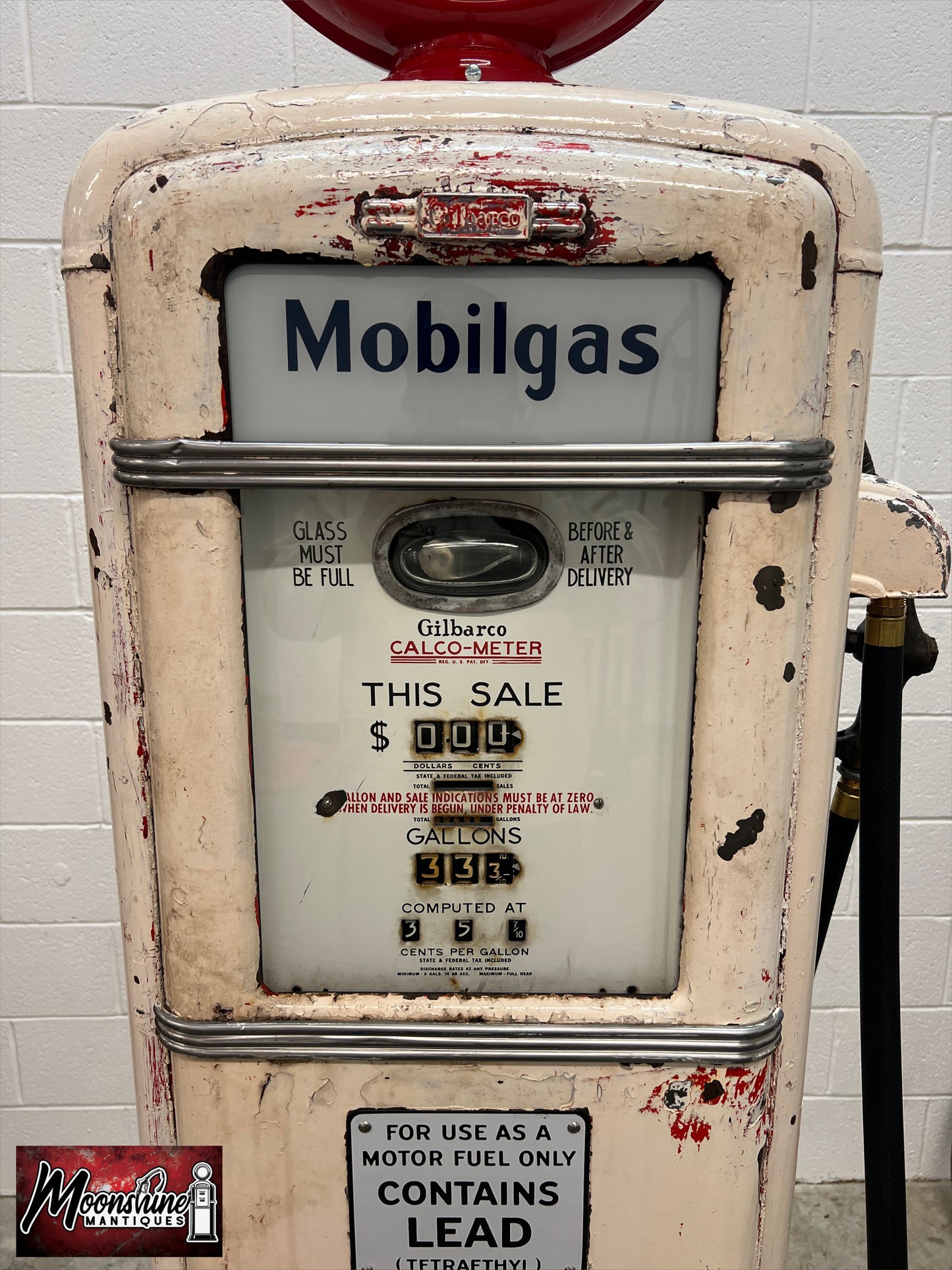 1930’s MOBIL Mobilgas Gilbarco Gas Pump - Rustoration - Shipping Available!