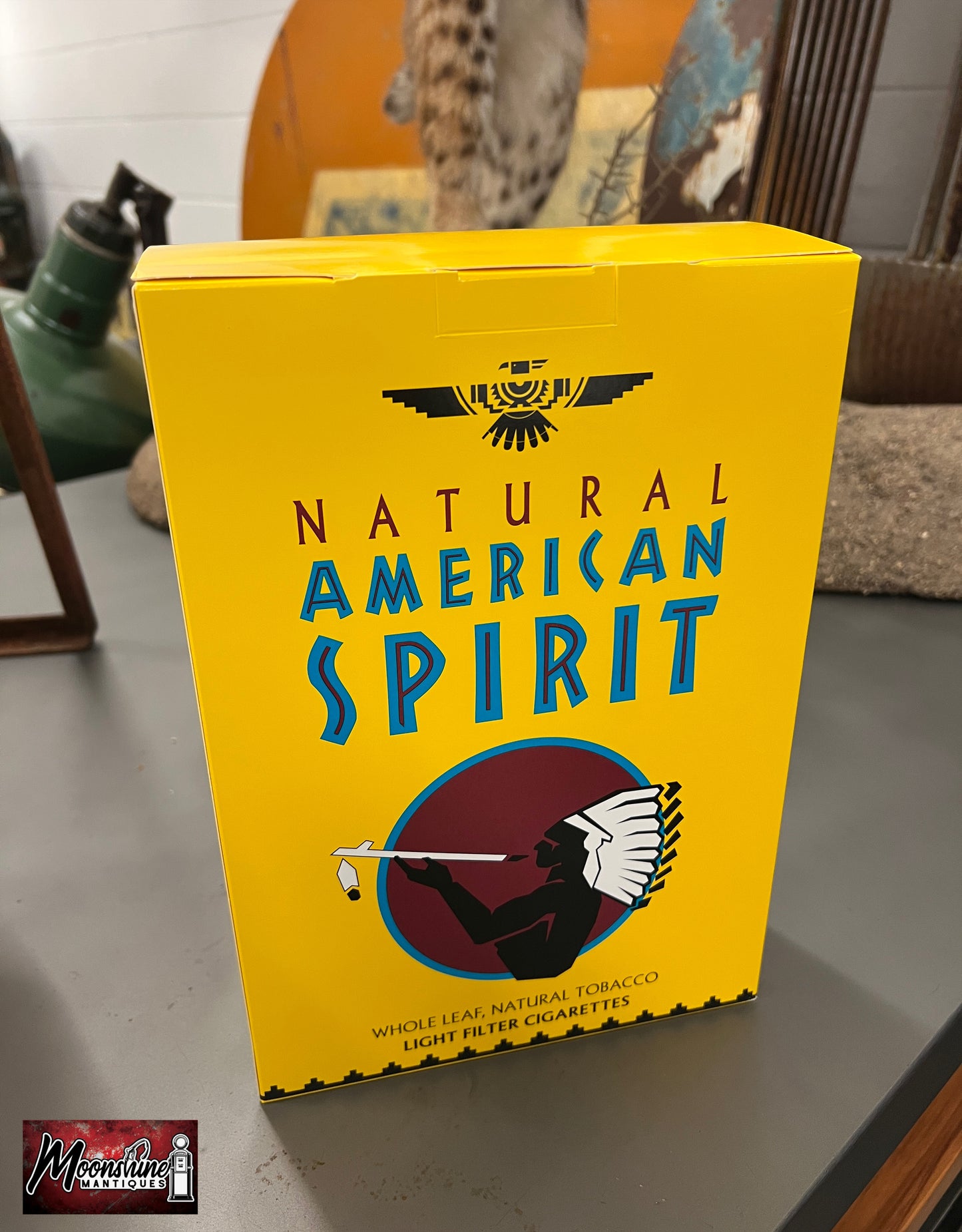 Natural American Spirit Tobacco Cardboard Cigarette Box Store Display / Sign - Free Shipping!